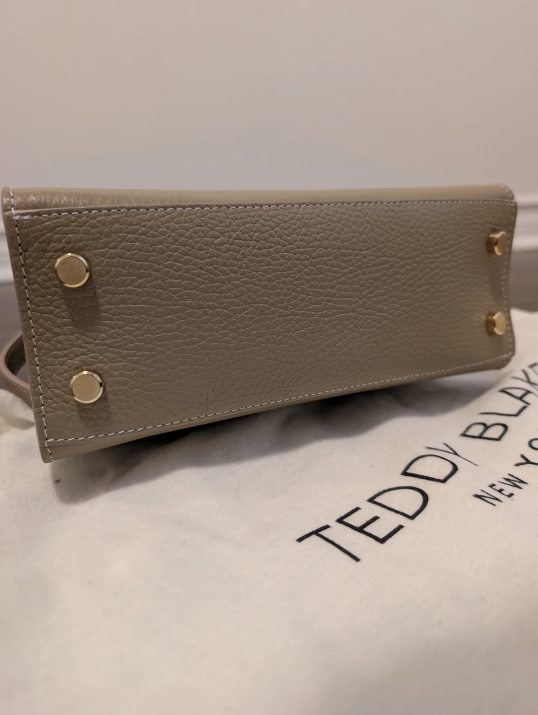 Teddy Blake New York Beige Leather Top Handle Bag - photo 5