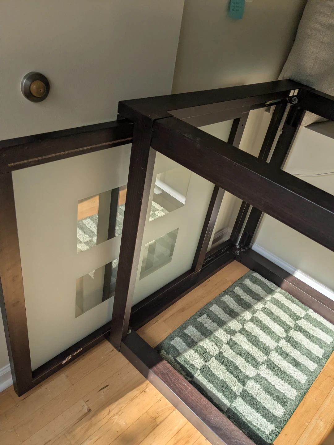 Dining table, glass top extensions - photo 2