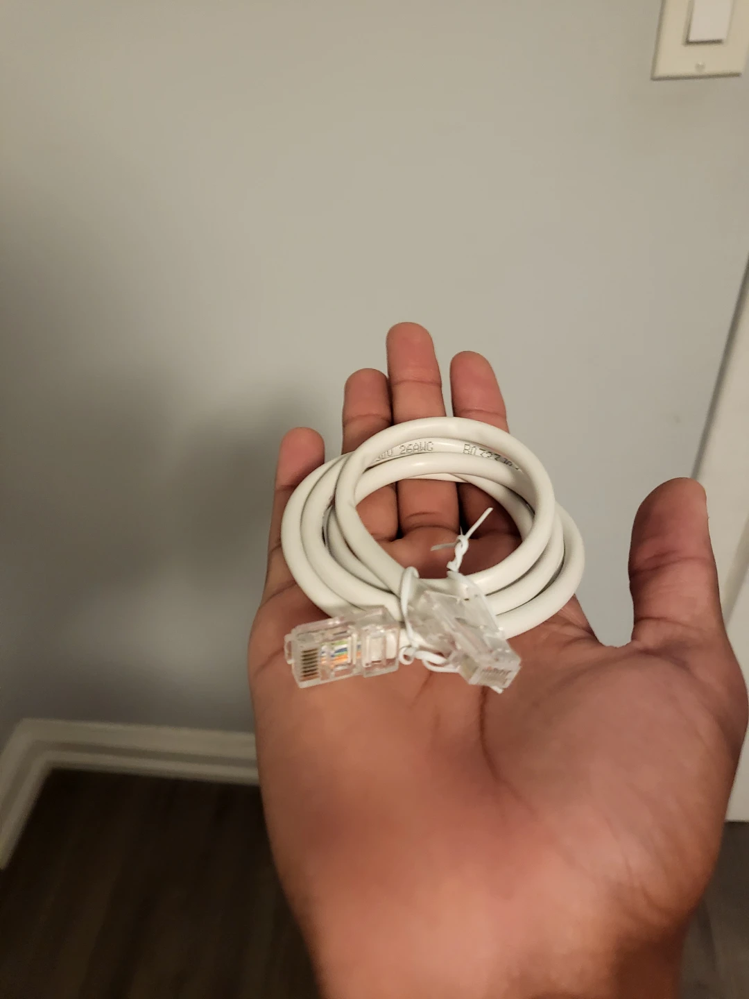 White Cat 6 Ethernet Cable