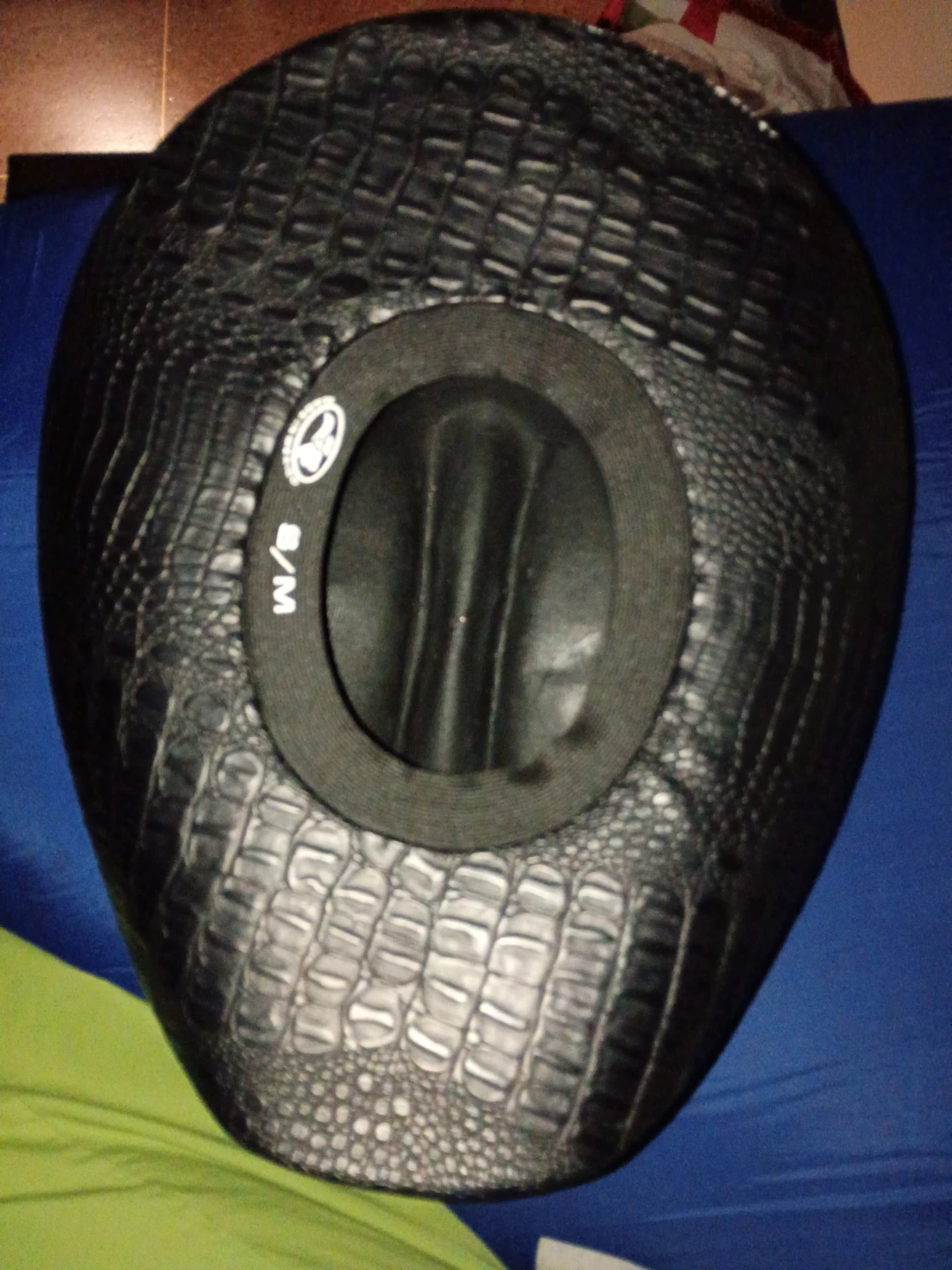 Black Crocodile-Embossed Cowboy Hat - photo 2