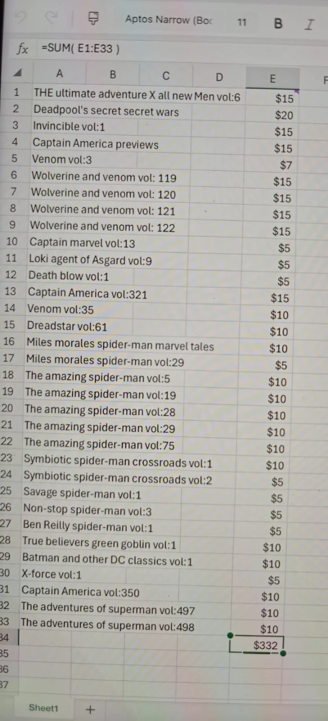 Collection of Marvel & DC Comic Books