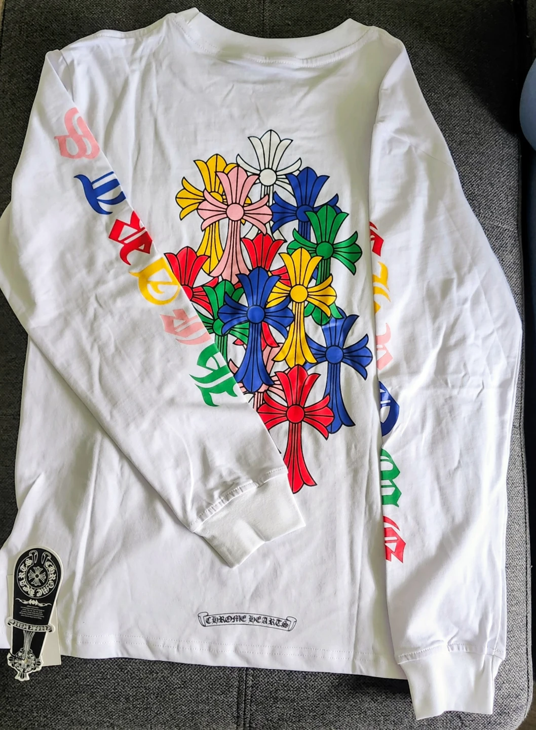 Chrome Hearts White Long Sleeves Tshirt - photo 2