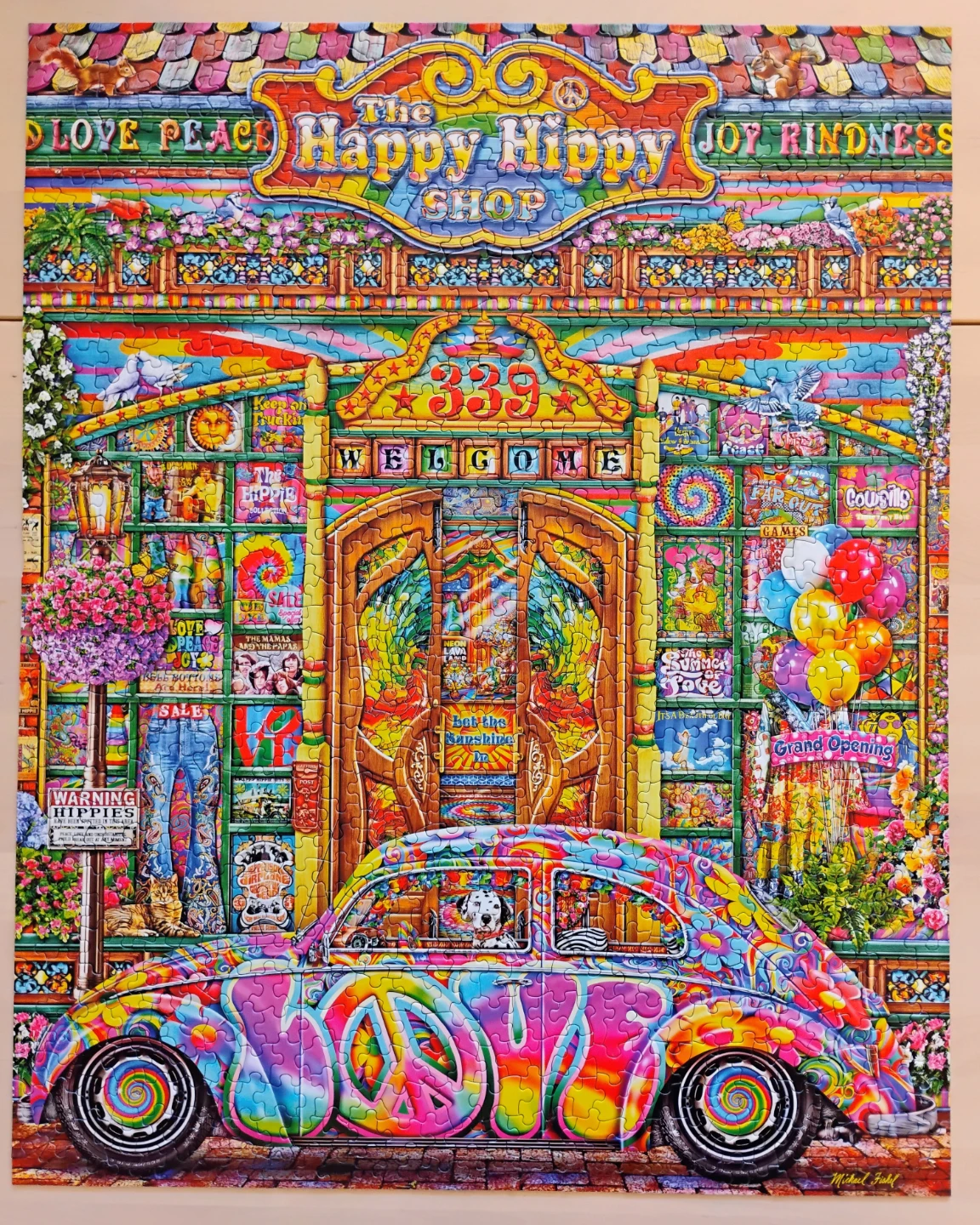 Springbok The Happy Hippy Shop 1000 Piece Jigsaw Puzzle