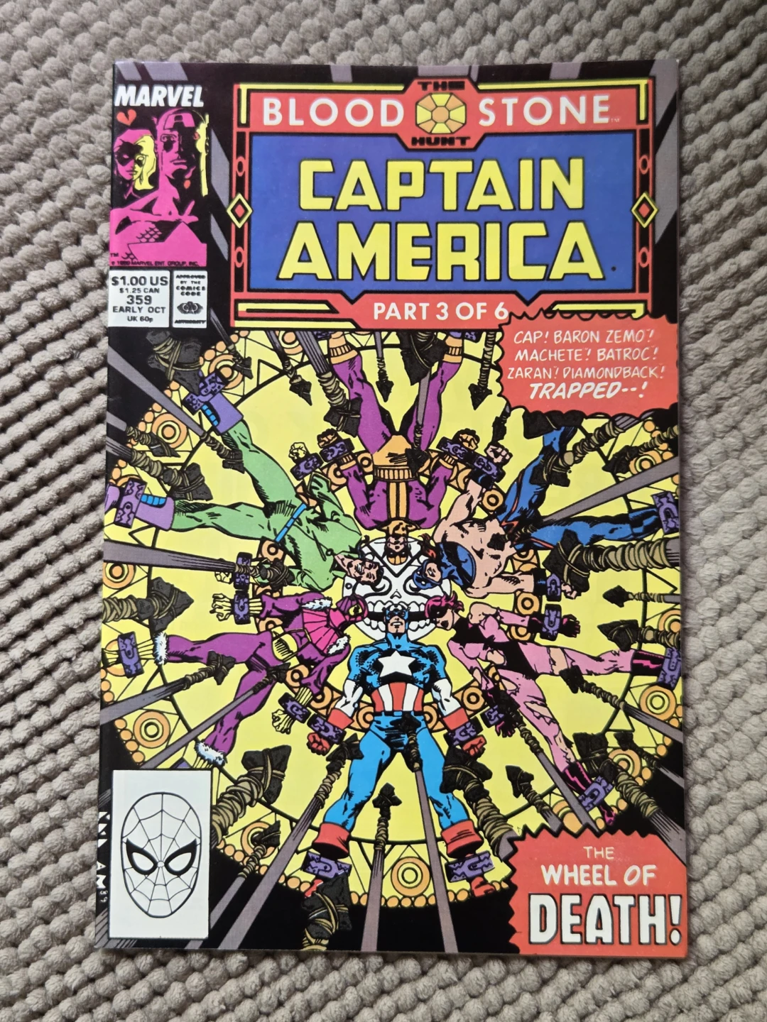 Captain America #359 Bloodstone Hunt Comic Book