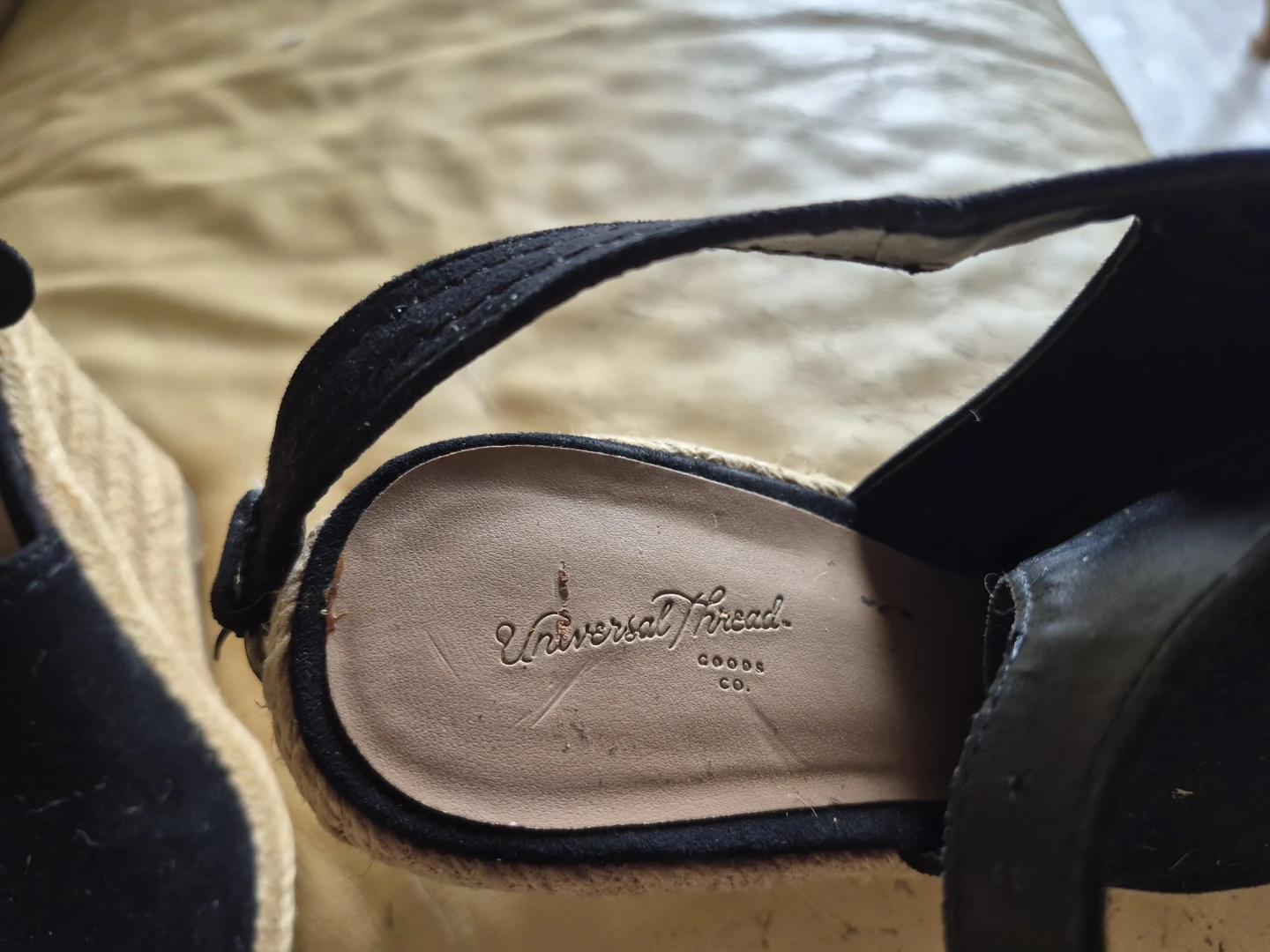 Universal Thread Black Wedge Espadrille Sandals - photo 2