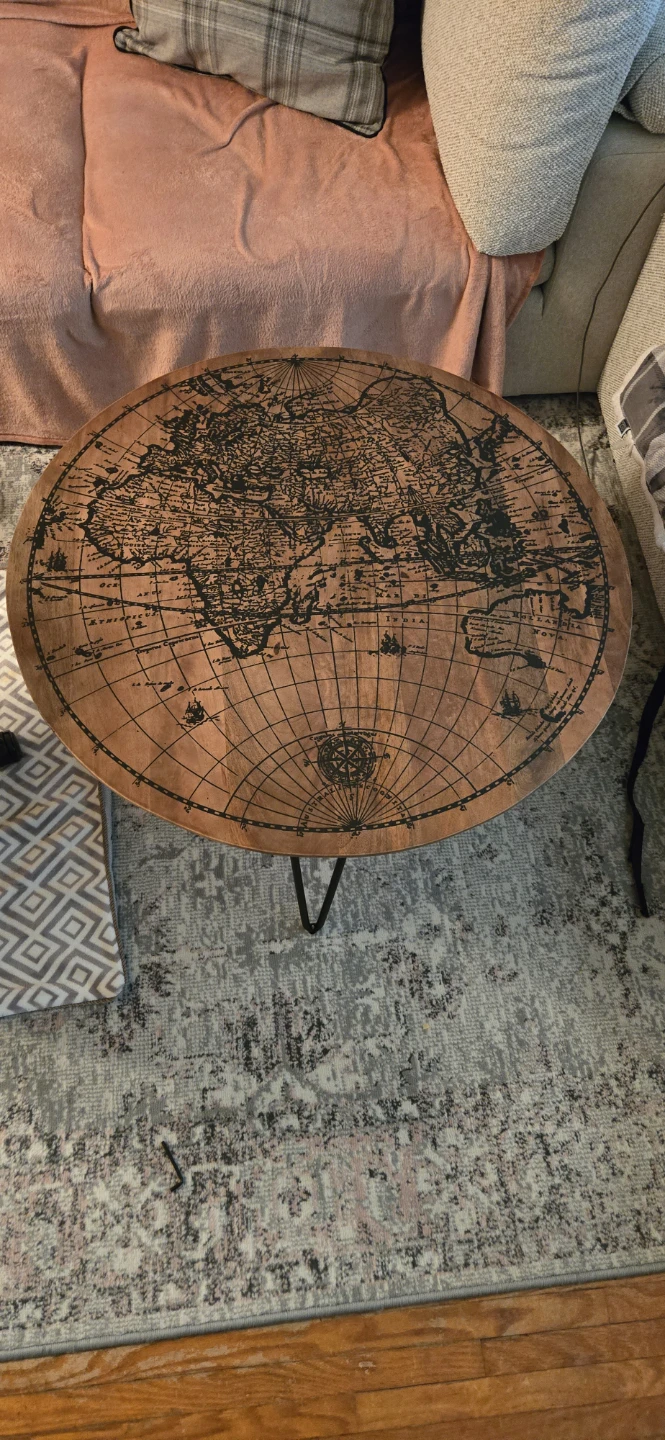 AIDEN Mango Wood Coffee Table - 90 cm