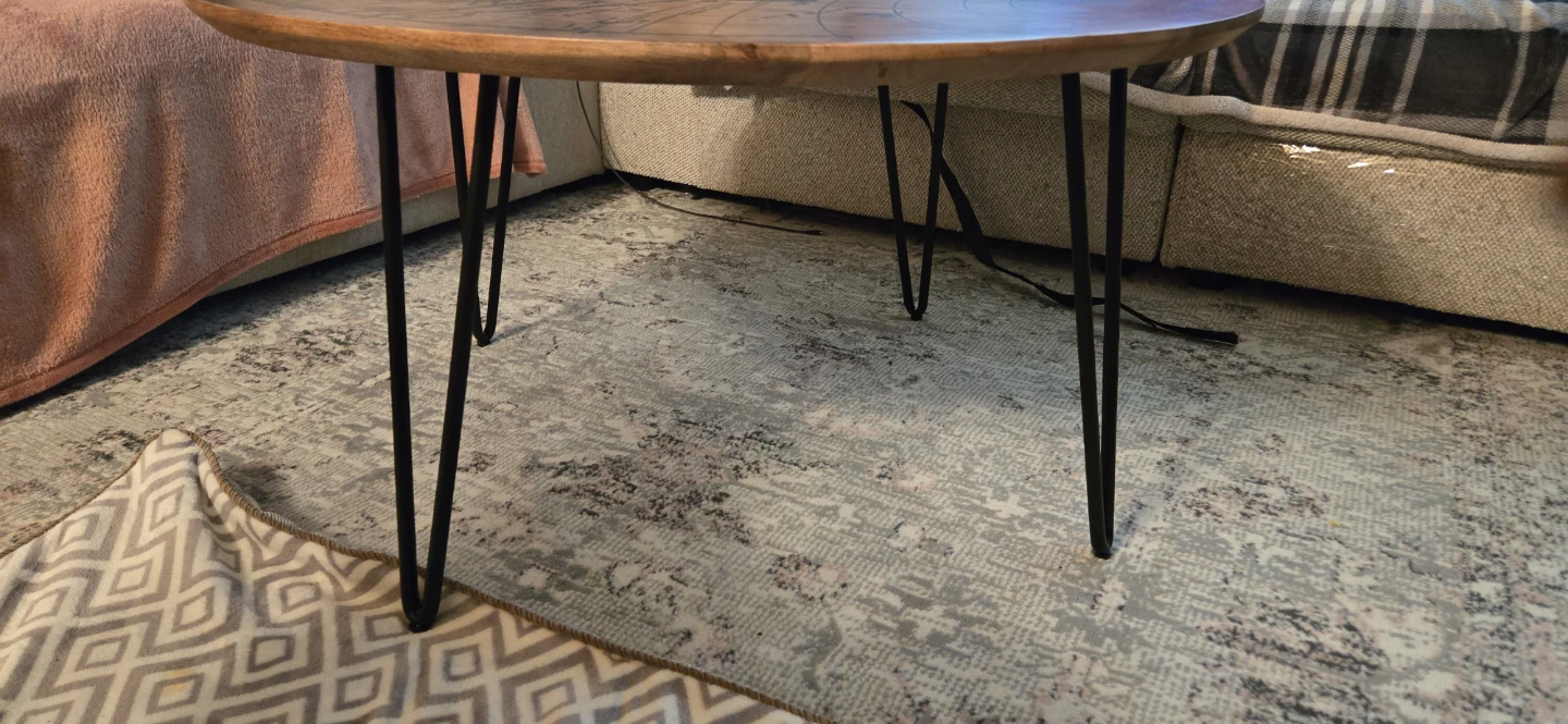 AIDEN Mango Wood Coffee Table - 90 cm - photo 3