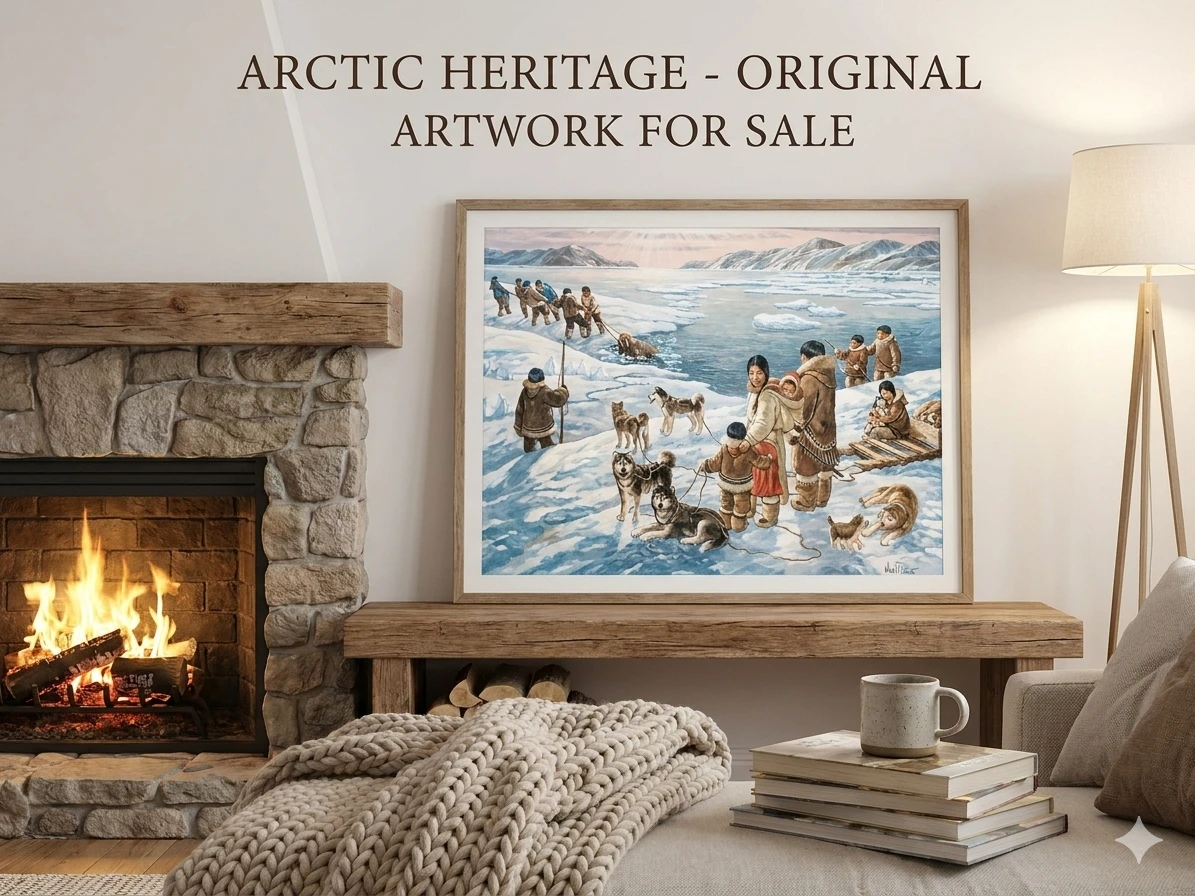 Nori Peter "The Providers" Textured Artagraph Framed Canvas