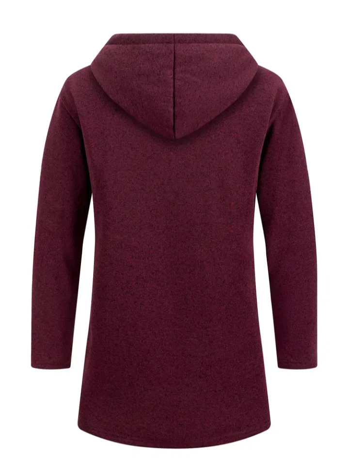 Brand New Men's Burgundy Longline Hooded Jacket - Size M - photo 2