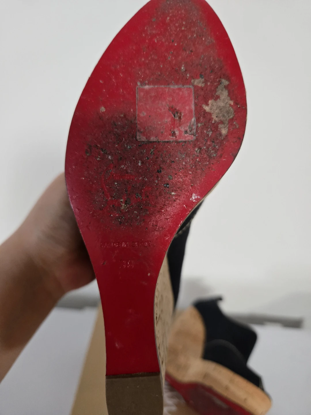 Christian Louboutin "Deroba 2 140" Cork Wedge Heels - photo 3