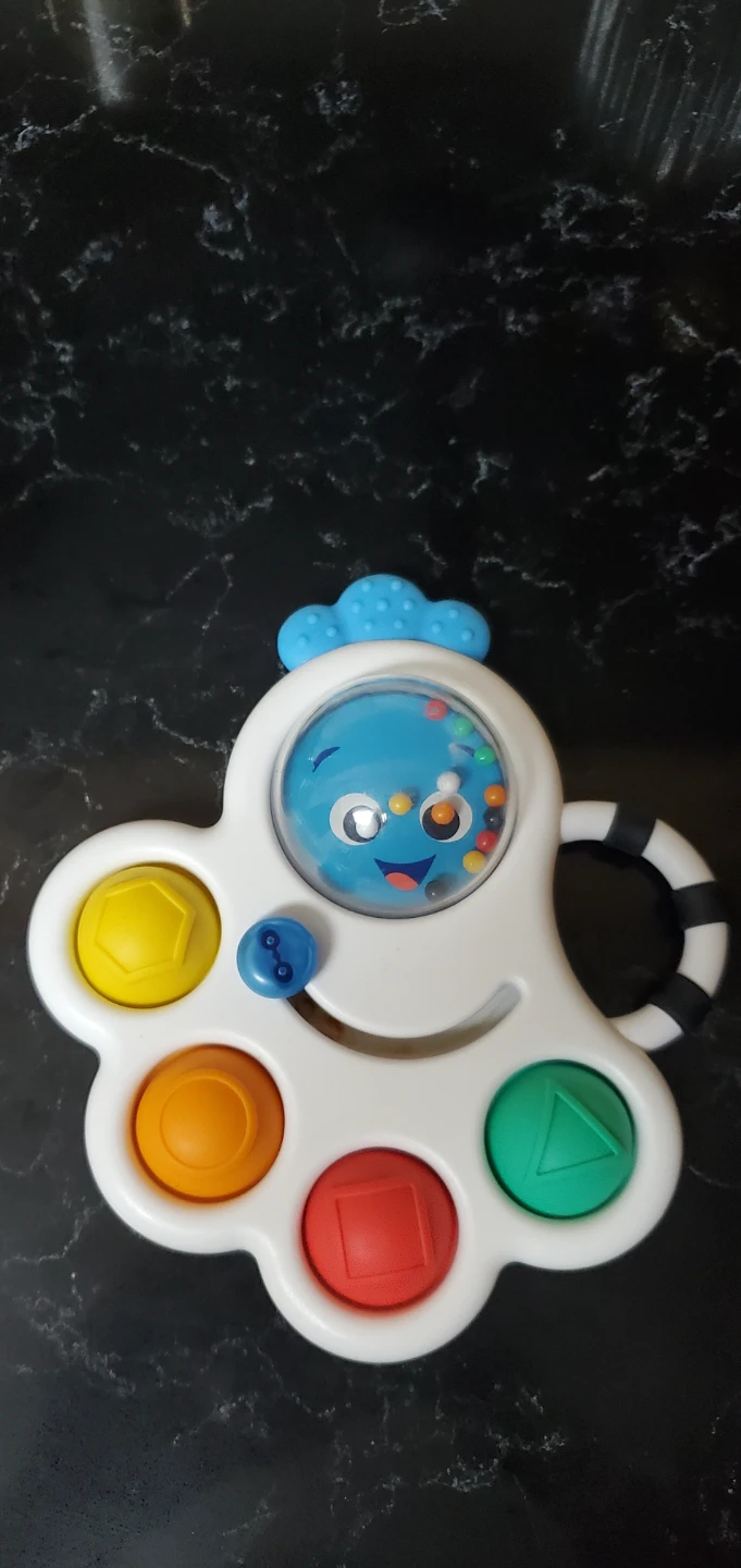 Baby Sensory Toy with Mirror and Rattles