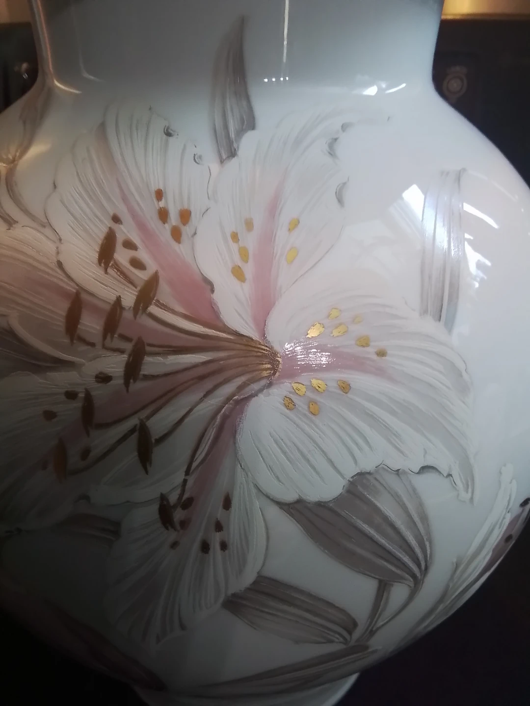 Stunning 15" Vintage AK Kaiser "Aurelia" Lidded Vase - photo 3
