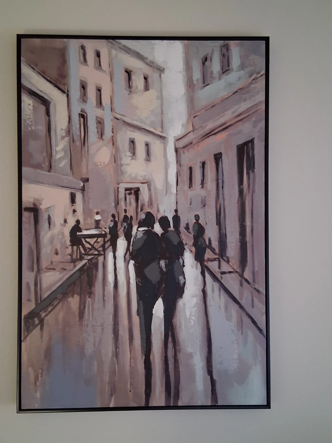Framed Canvas Wall Art Print - Street Scene