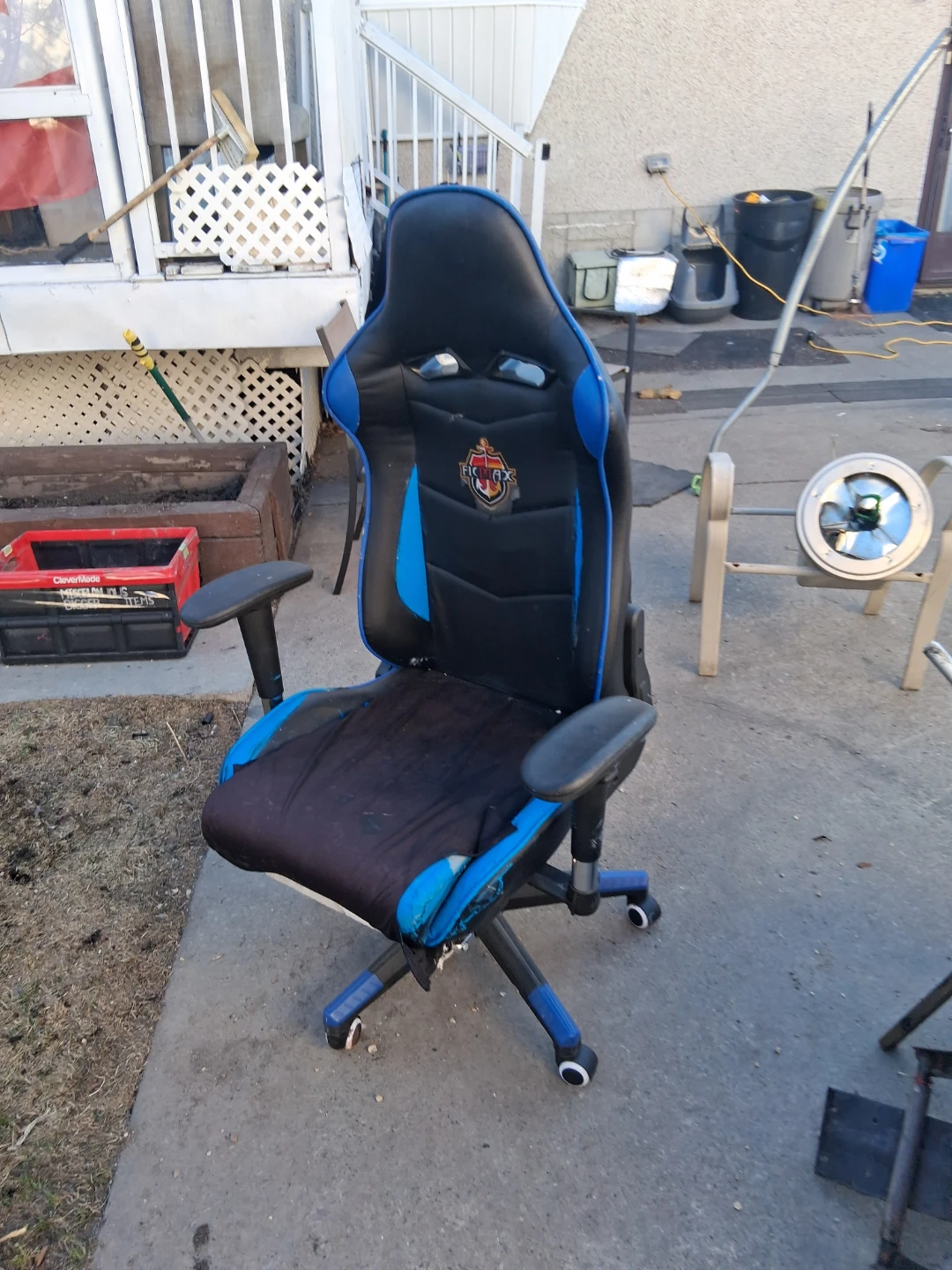 Gaming Chair - Black and Blue