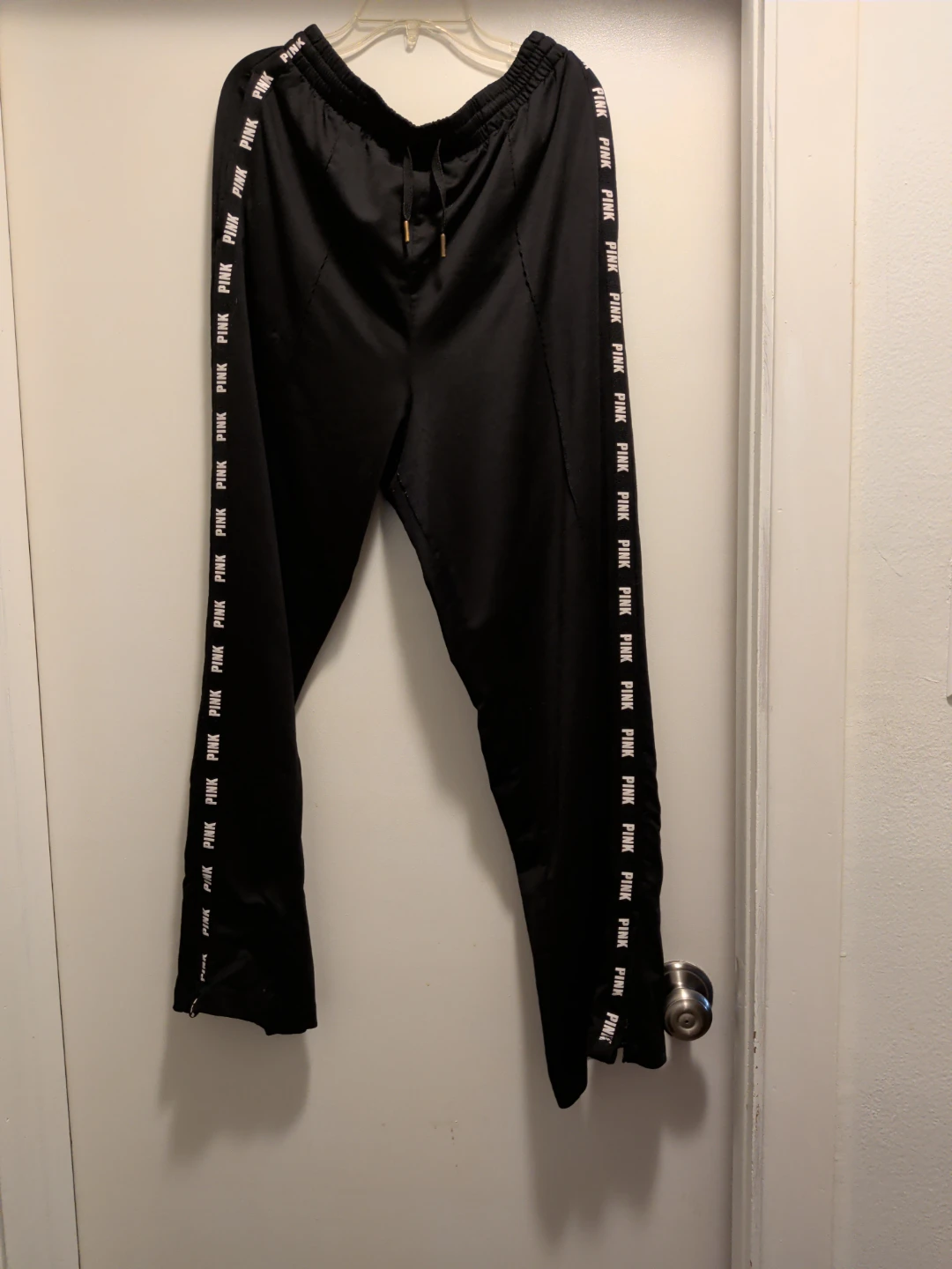 Victoria's Secret PINK ACTIVE Black Track Pants XL
