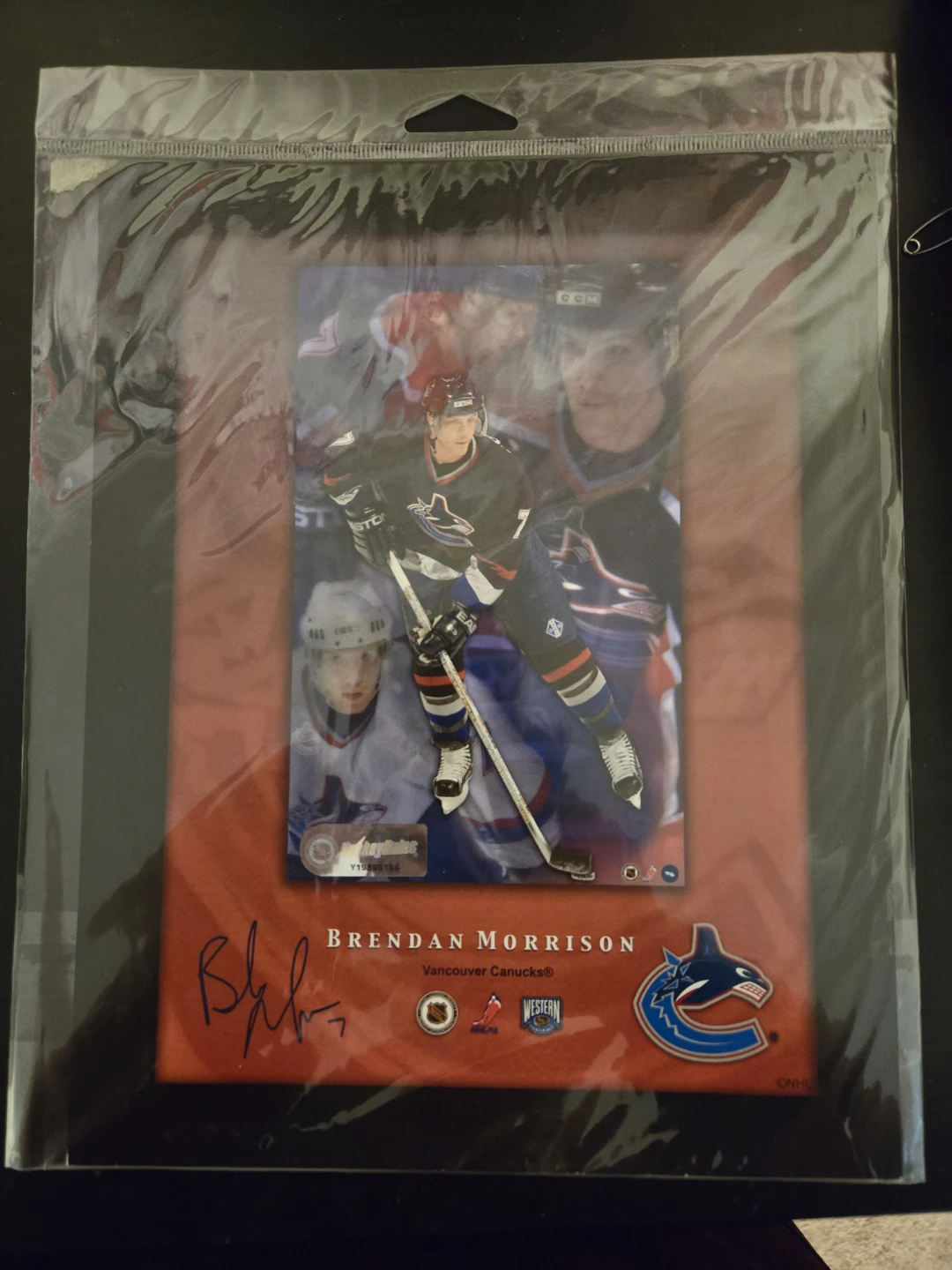 Brendan Morrison Vancouver Canucks Autographed Hockey Card