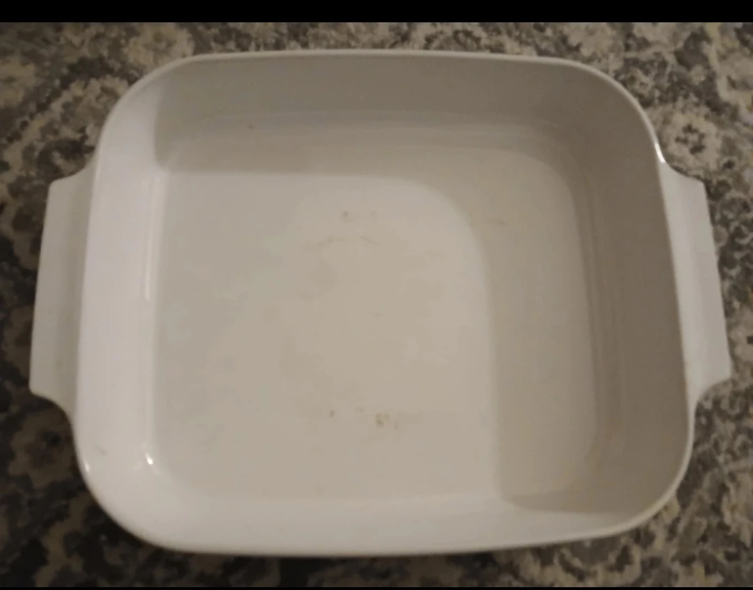 White Baking Dish