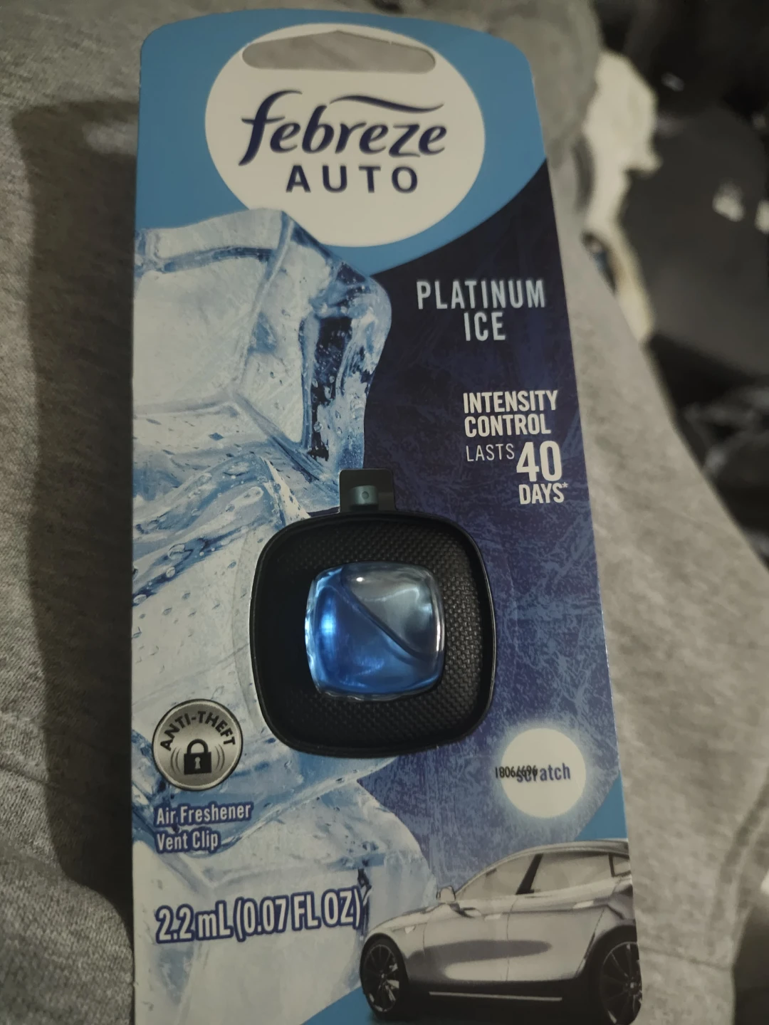 Febreze Auto Platinum Ice Air Freshener Vent Clip