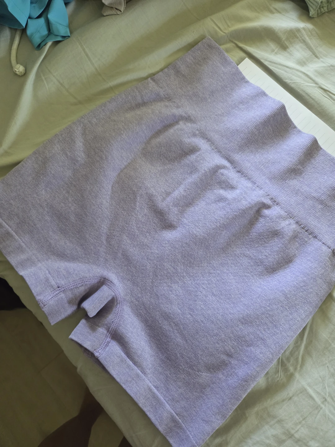 Lavender Seamless Workout Shorts