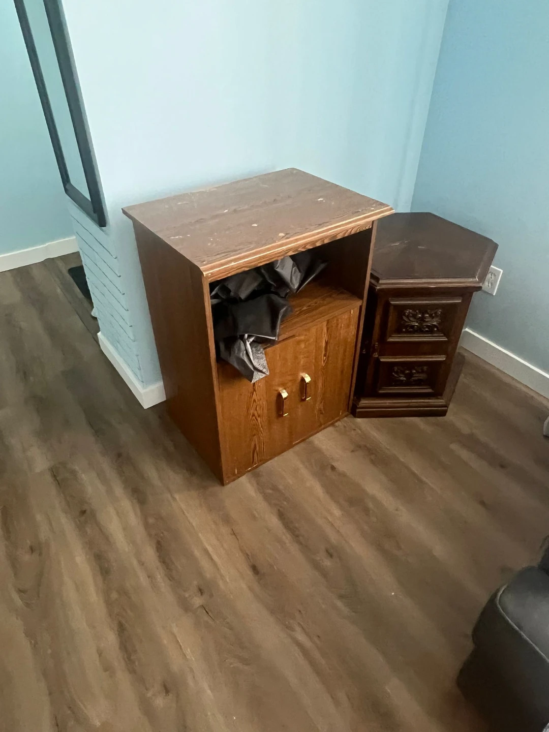 Wooden Hexagonal Side Table - photo 2