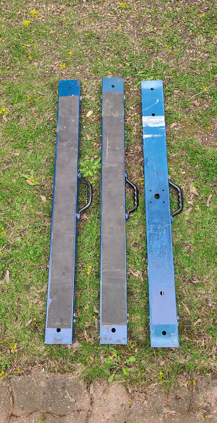 3 Folding Metal Sawhorses - photo 2