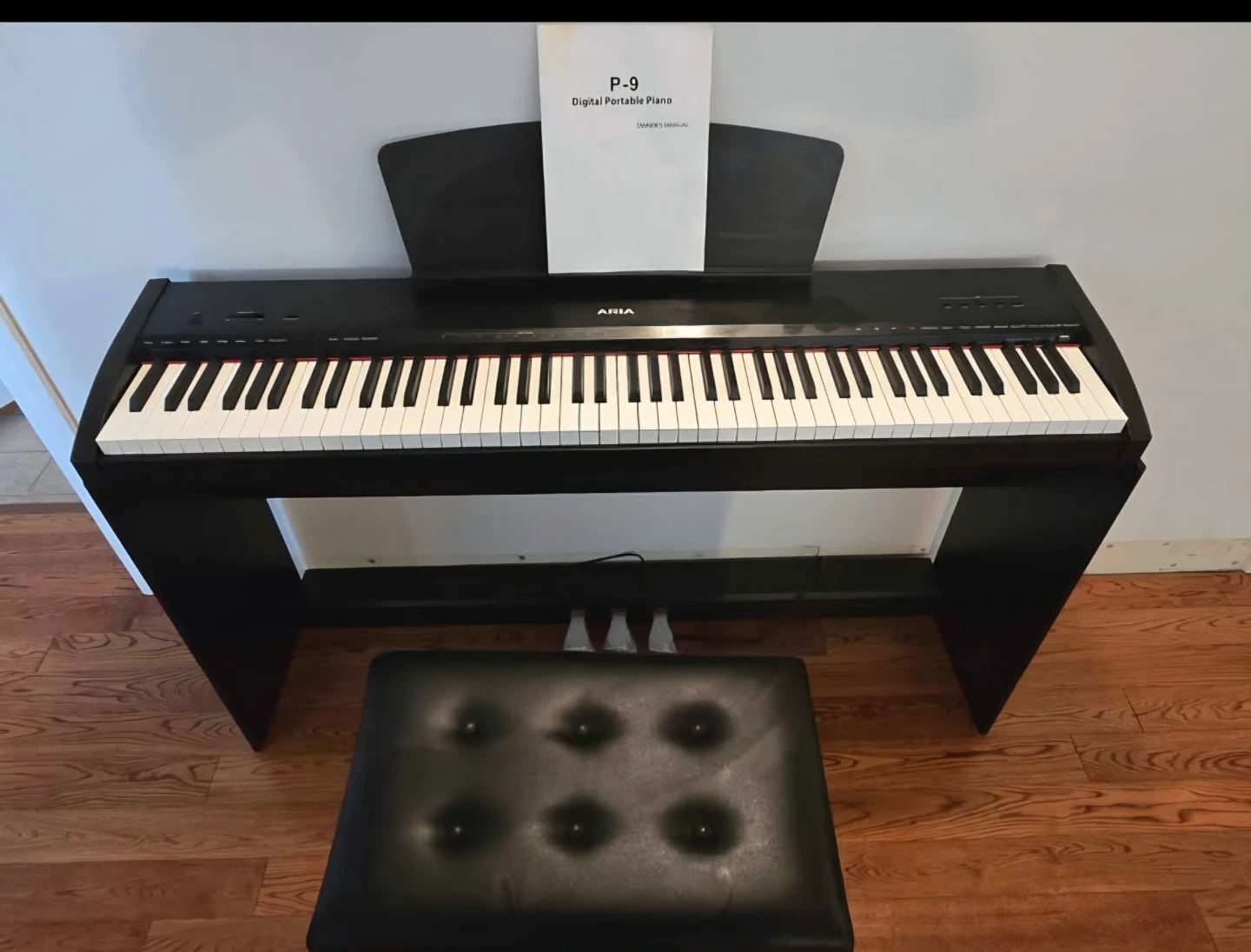 Aria P-9 Digital Portable Piano with Bench and Pedals - photo 4