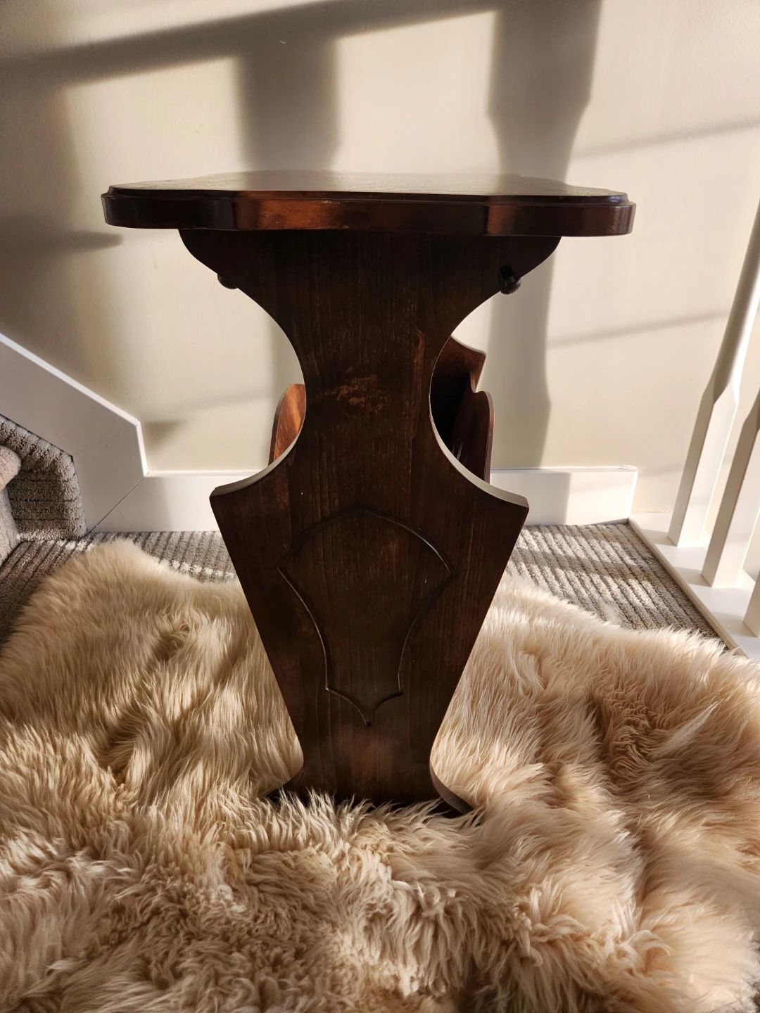 1940s Wooden storage Side Table - photo 3