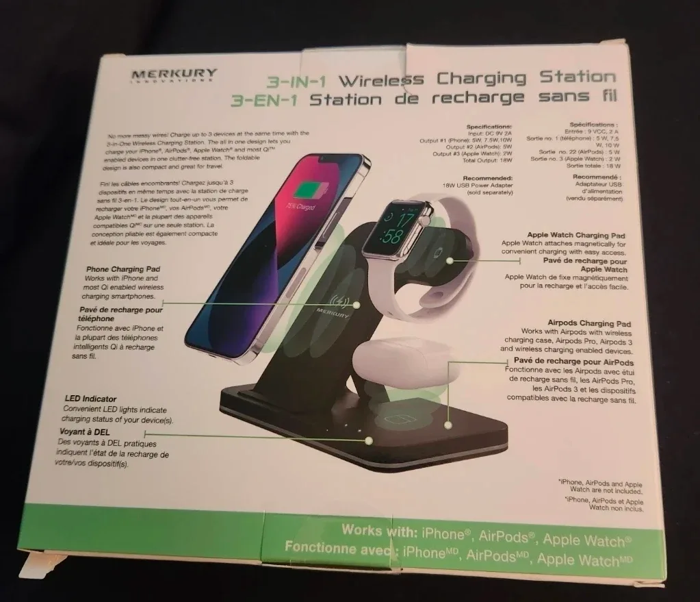 Merkury Innovations 3-in-1 Wireless Charging Station - photo 3