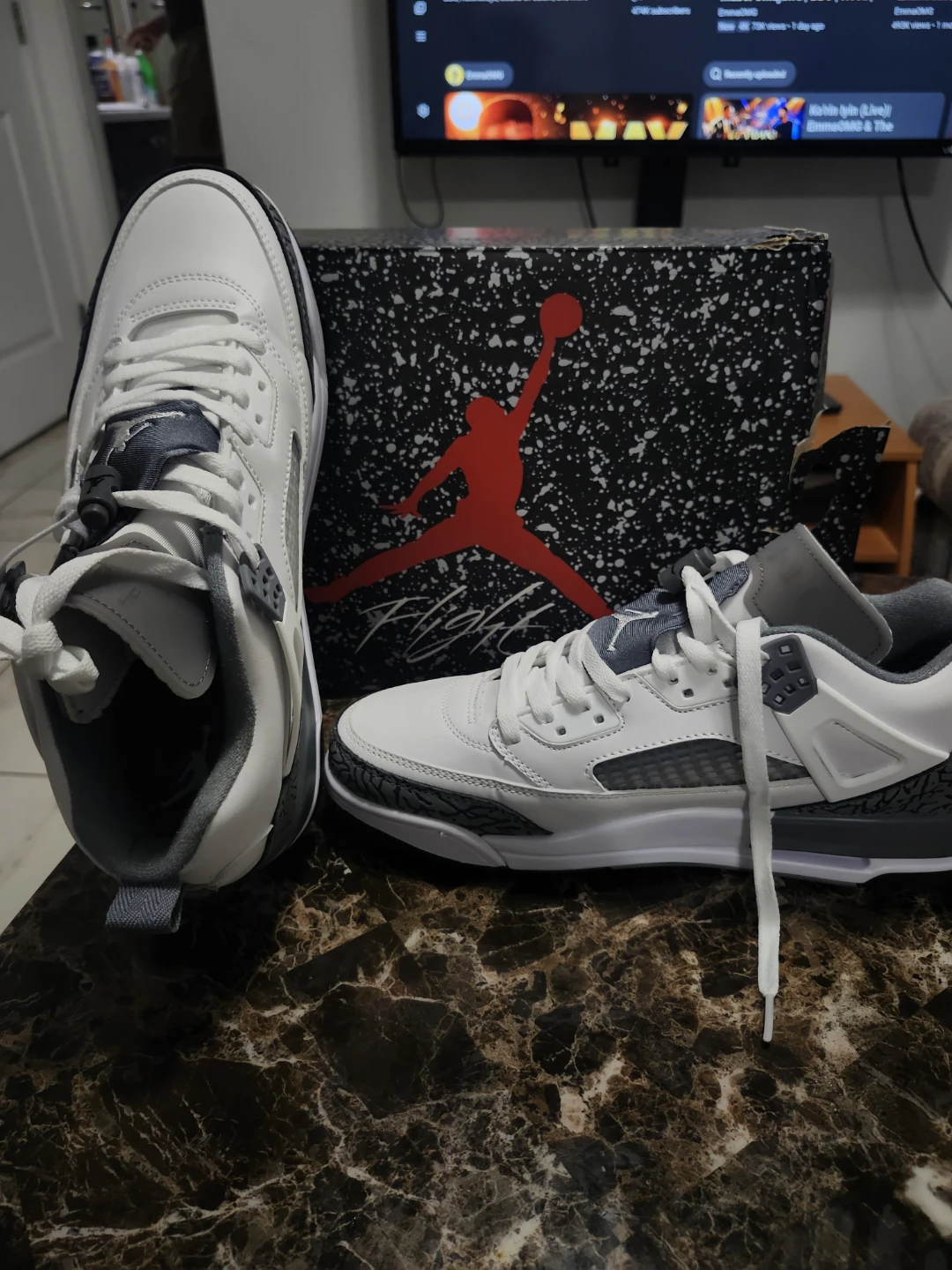 Jordan Spizike Low White Grey Men's Shoes - photo 2