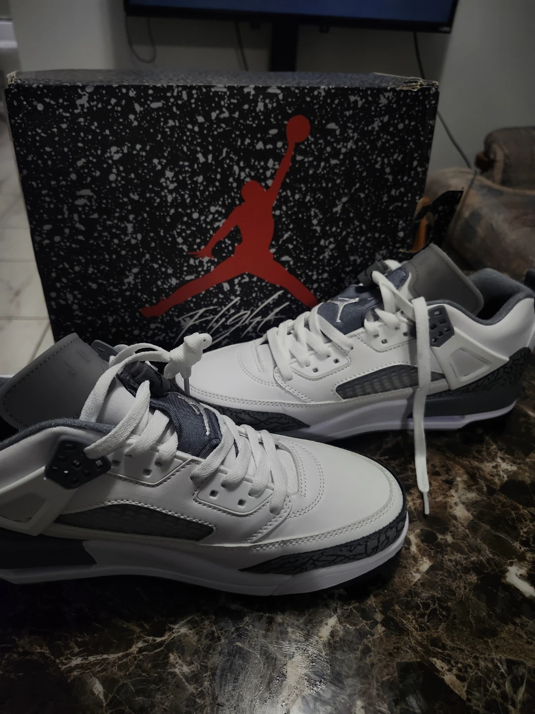 Jordan Spizike Low White Grey Men's Shoes - photo 4