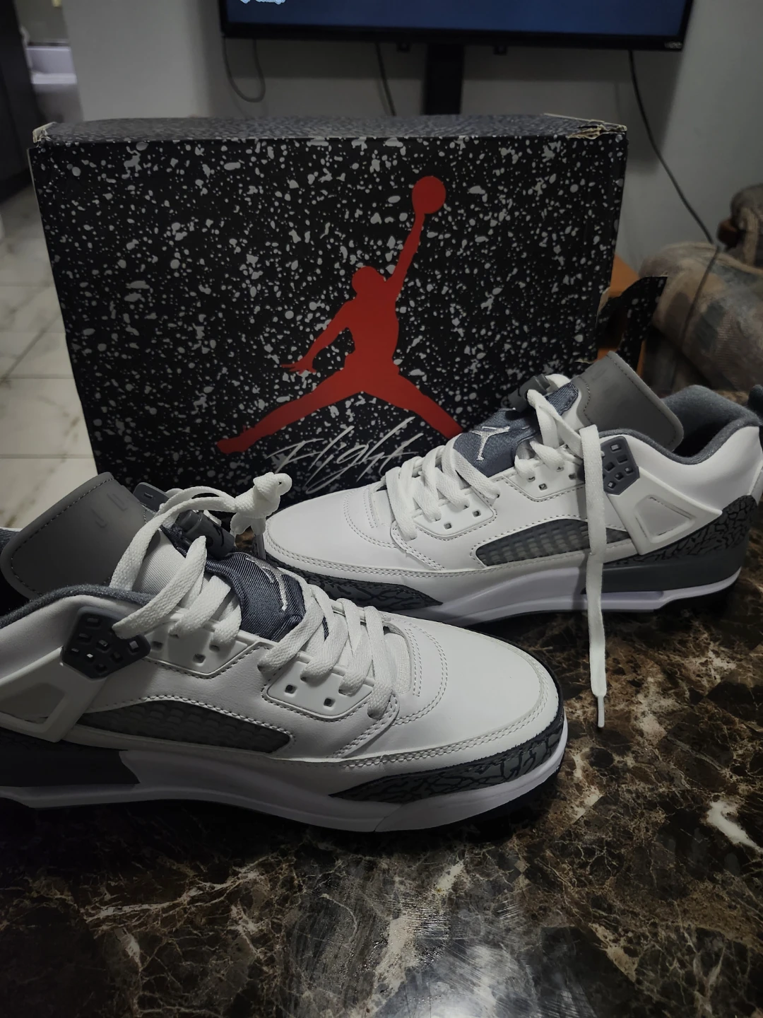 Jordan Spizike Low White Grey Men's Shoes - photo 5