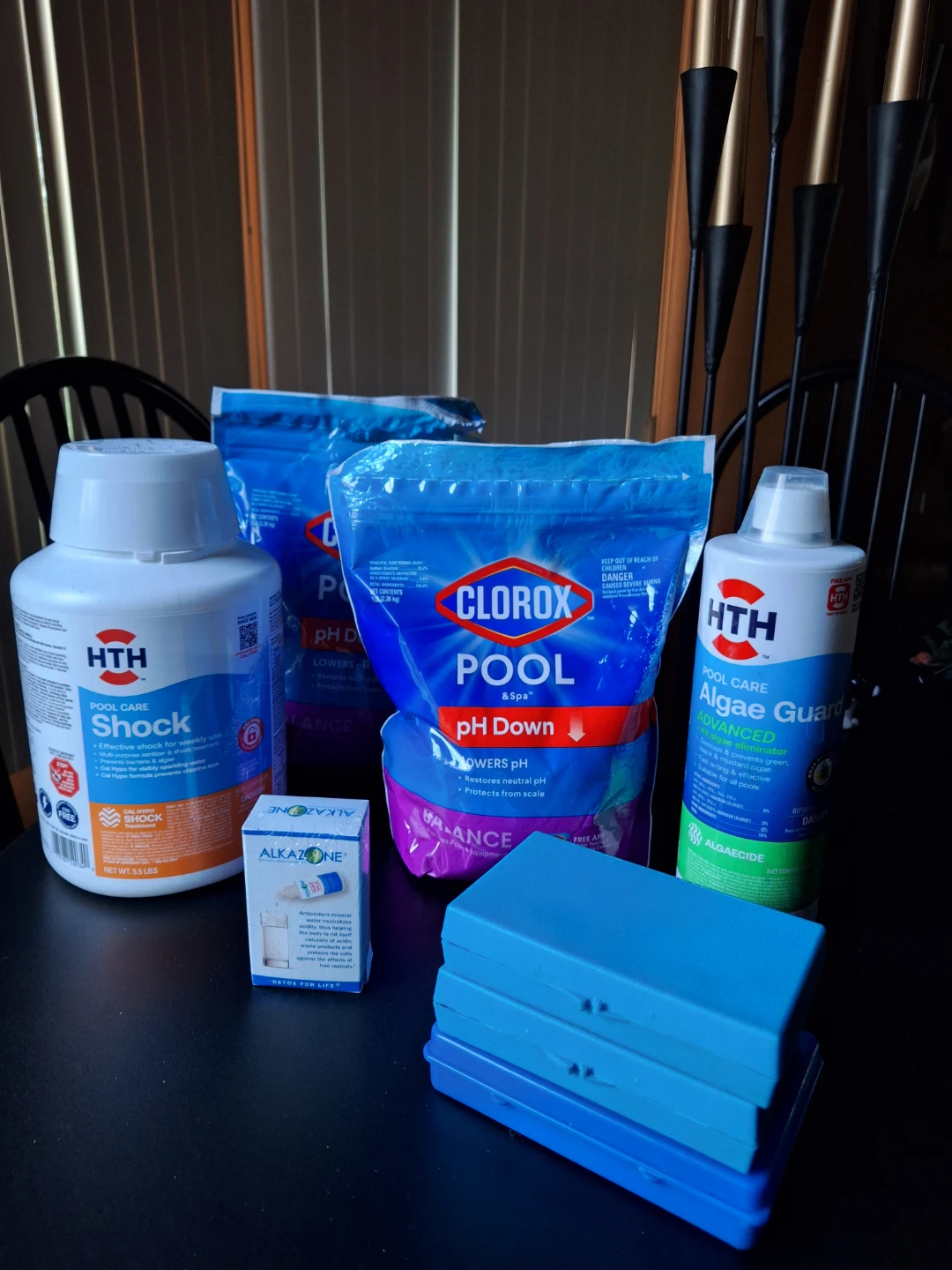 HTH & Clorox Pool Shock, pH Down, Algae Guard