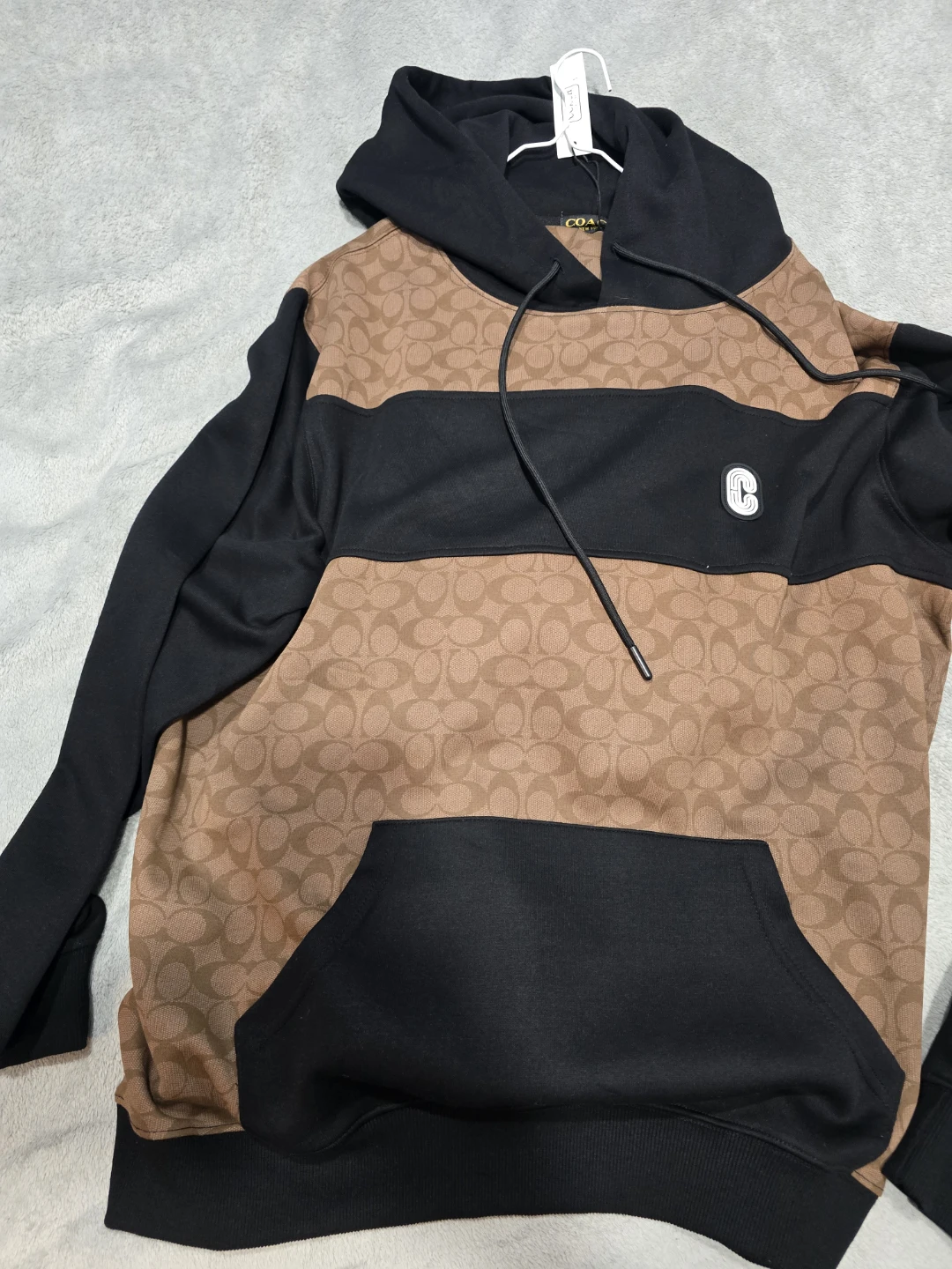 Coach Signature Print Hoodie and Jogger Set