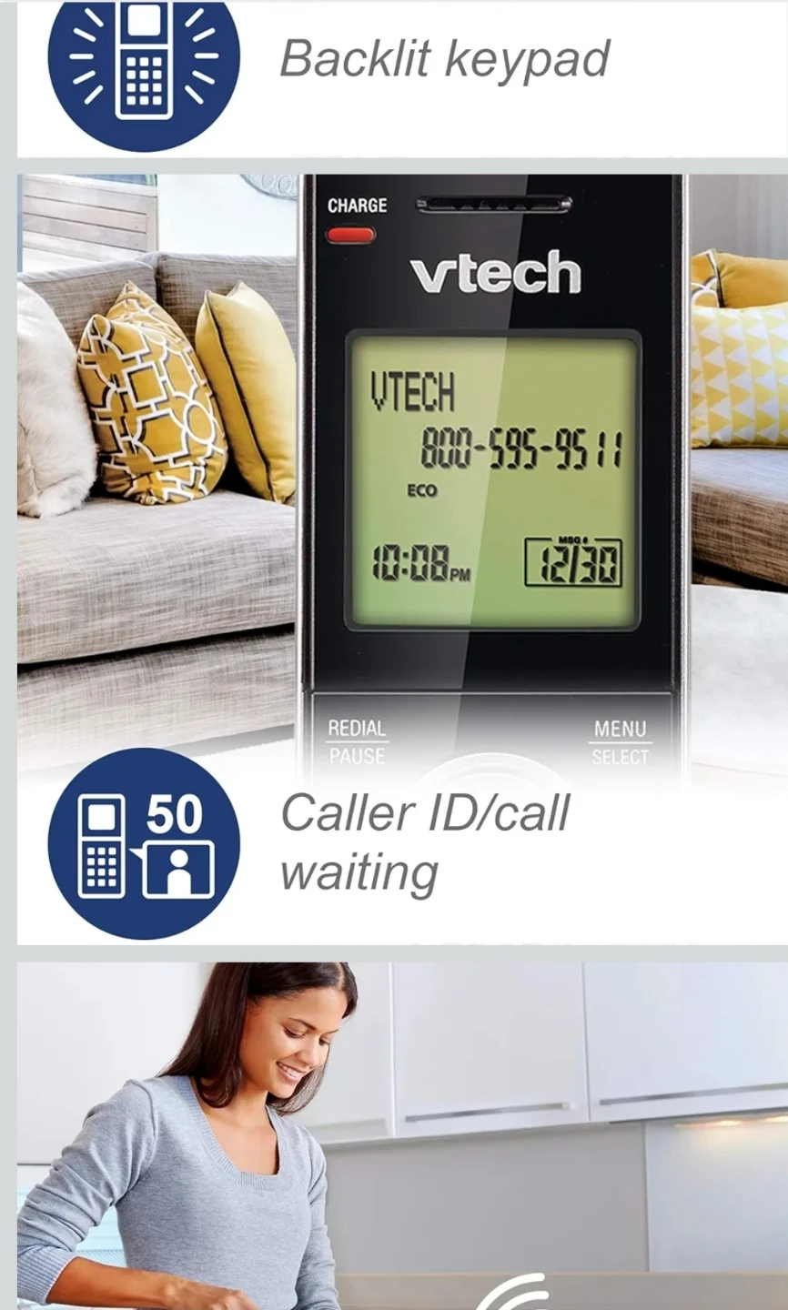 VTech Cordless and Corded Phone System - photo 4