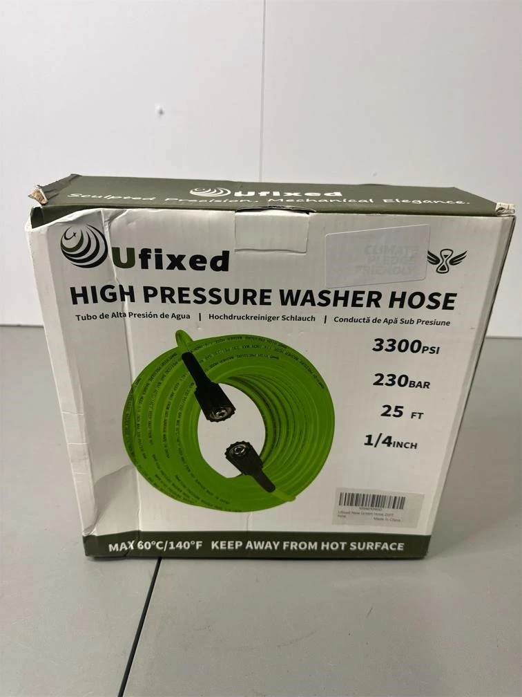 Ufixed High Pressure Washer Hose - 25 FT, 1/4 Inch