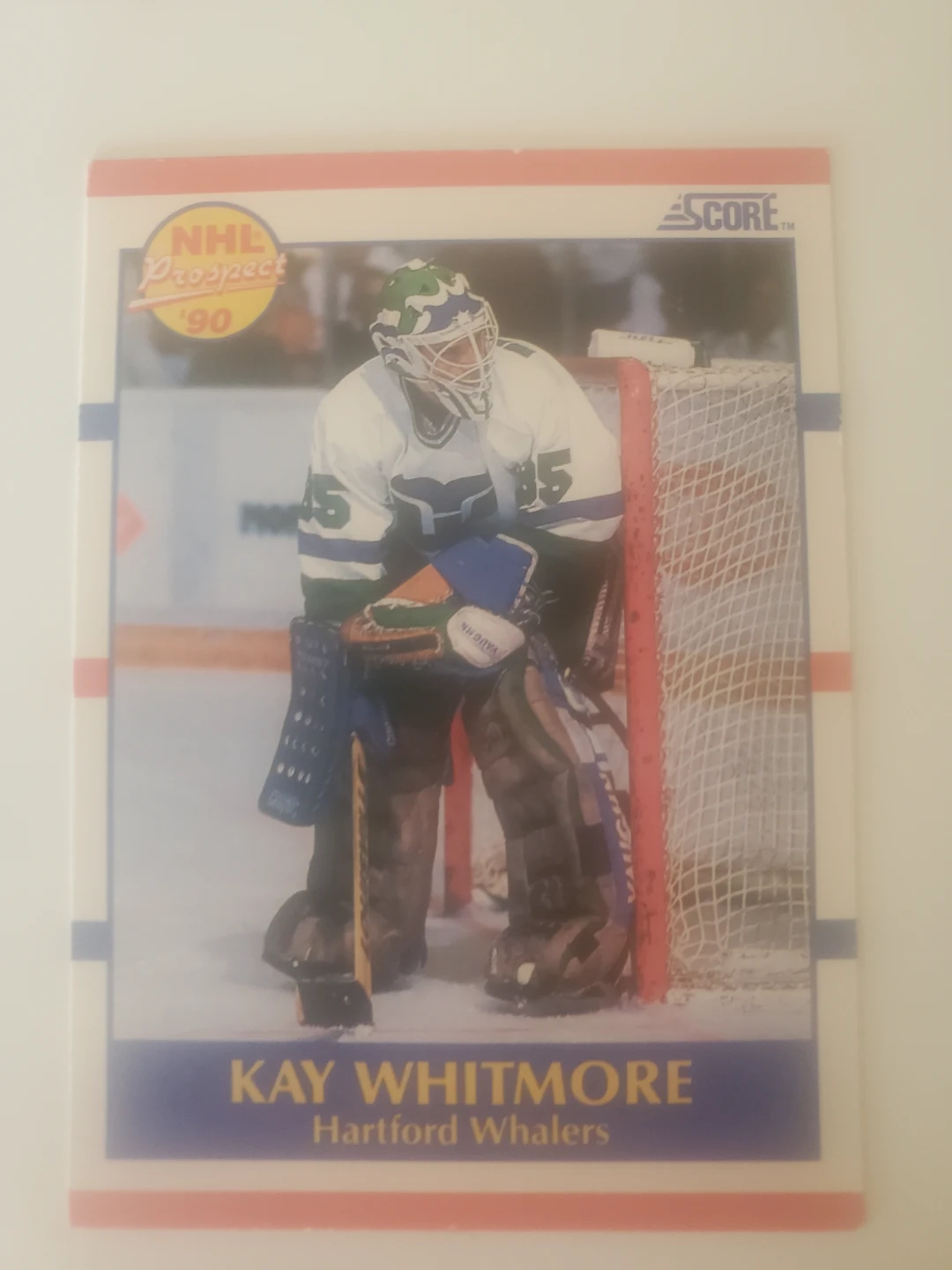 1990 Score NHL Prospect Kay Whitmore Hockey Card