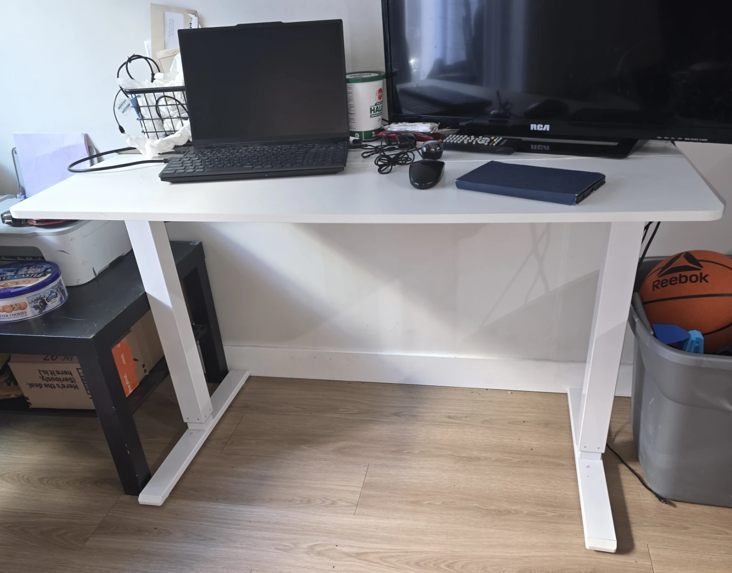 White Standing Desk