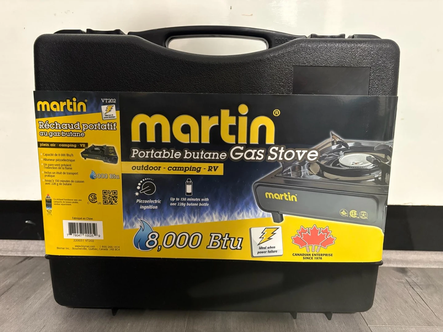 Martin Portable Butane Gas Stove VT202 with 4 Butane Canisters - photo 2