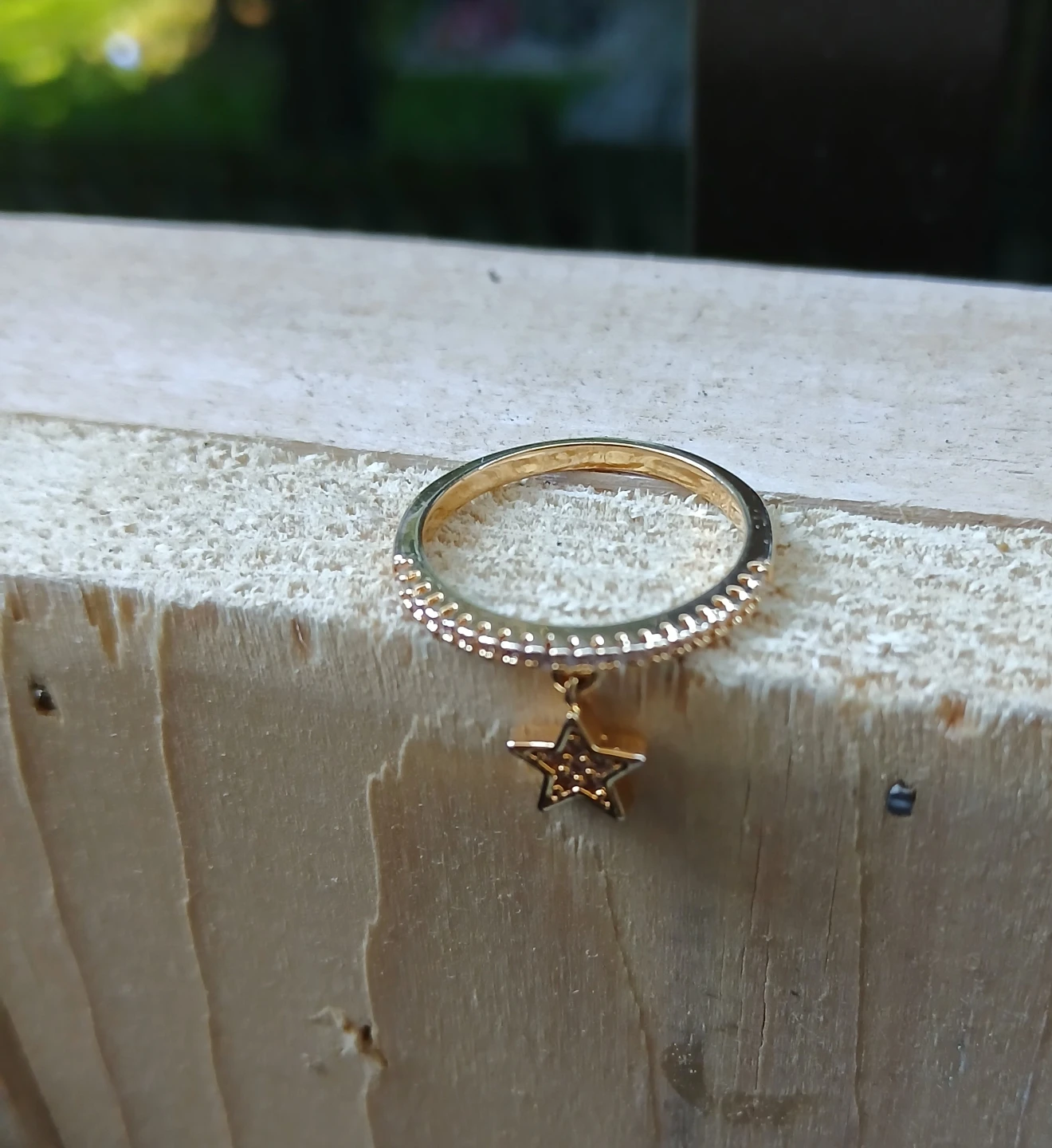 Gold Ring with Star Charm - photo 2