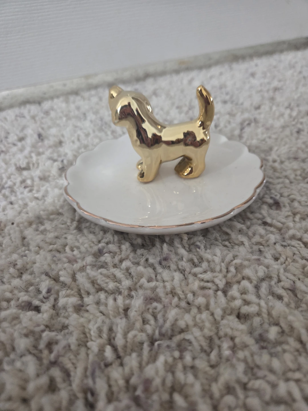 Gold Dog Trinket Dish - photo 2