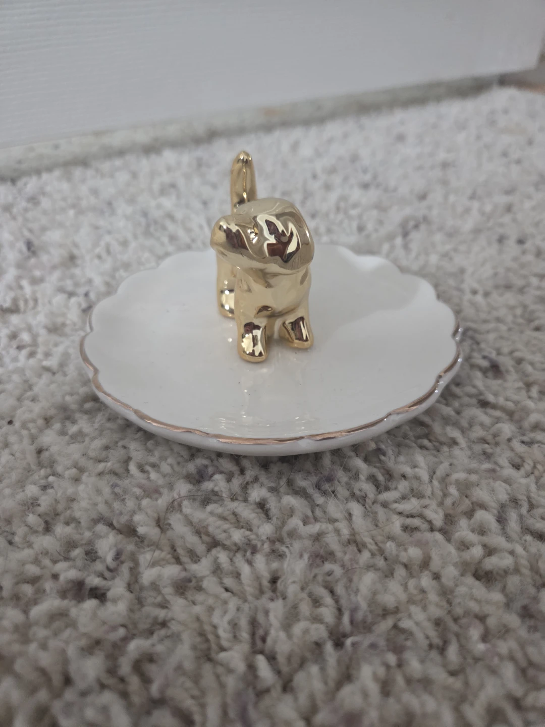Gold Dog Trinket Dish - photo 3