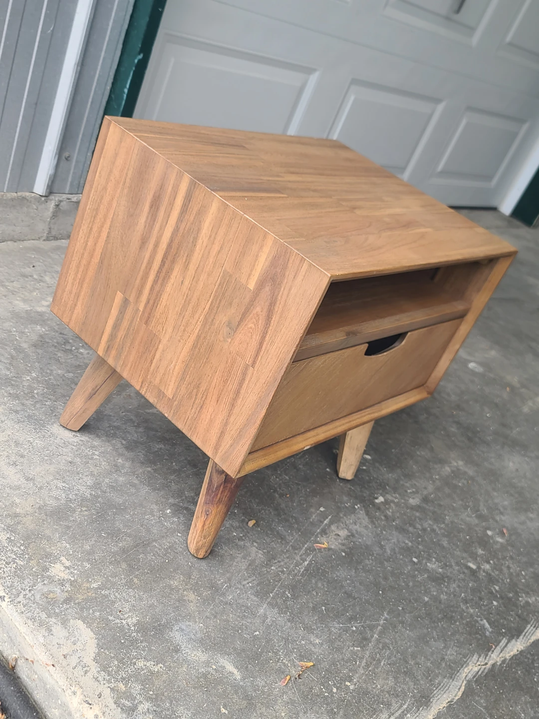 Structube Mid-Century Modern Wood Nightstand End Table - photo 4