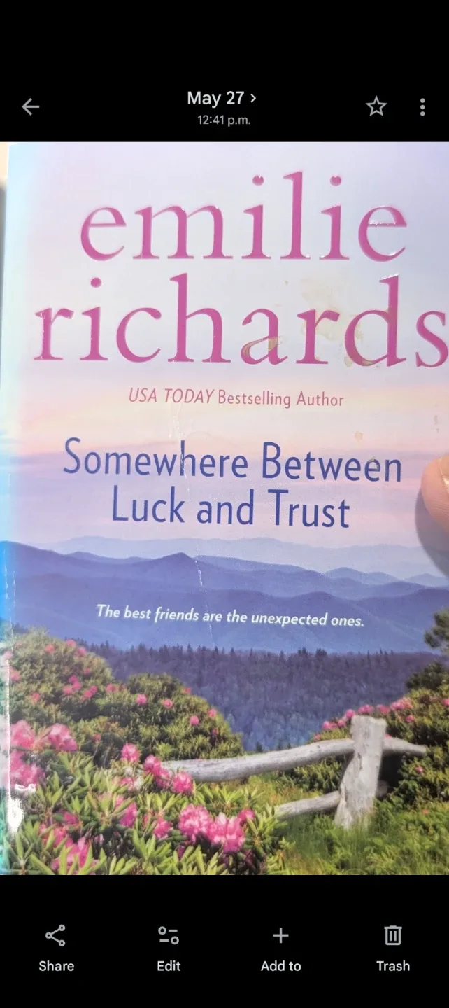 Emilie Richards Somewhere Between Luck and Trust Book