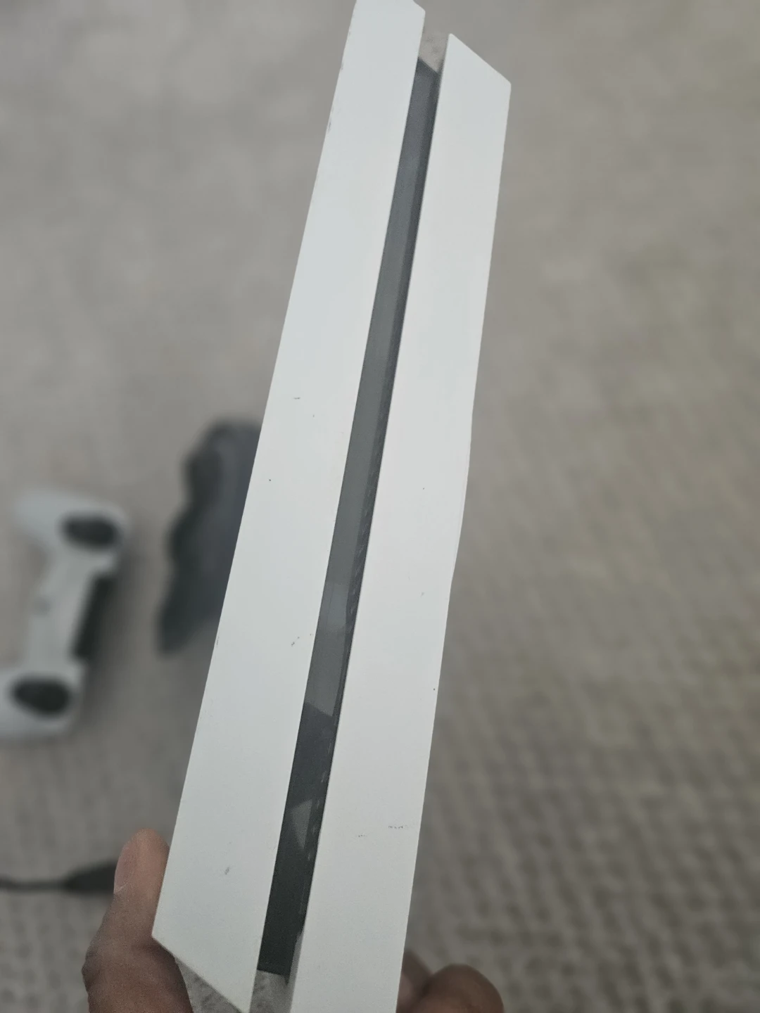 White PlayStation 4 Console with Controller and Cables - photo 2