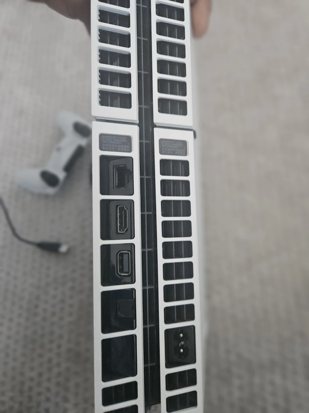 White PlayStation 4 Console with Controller and Cables - photo 4