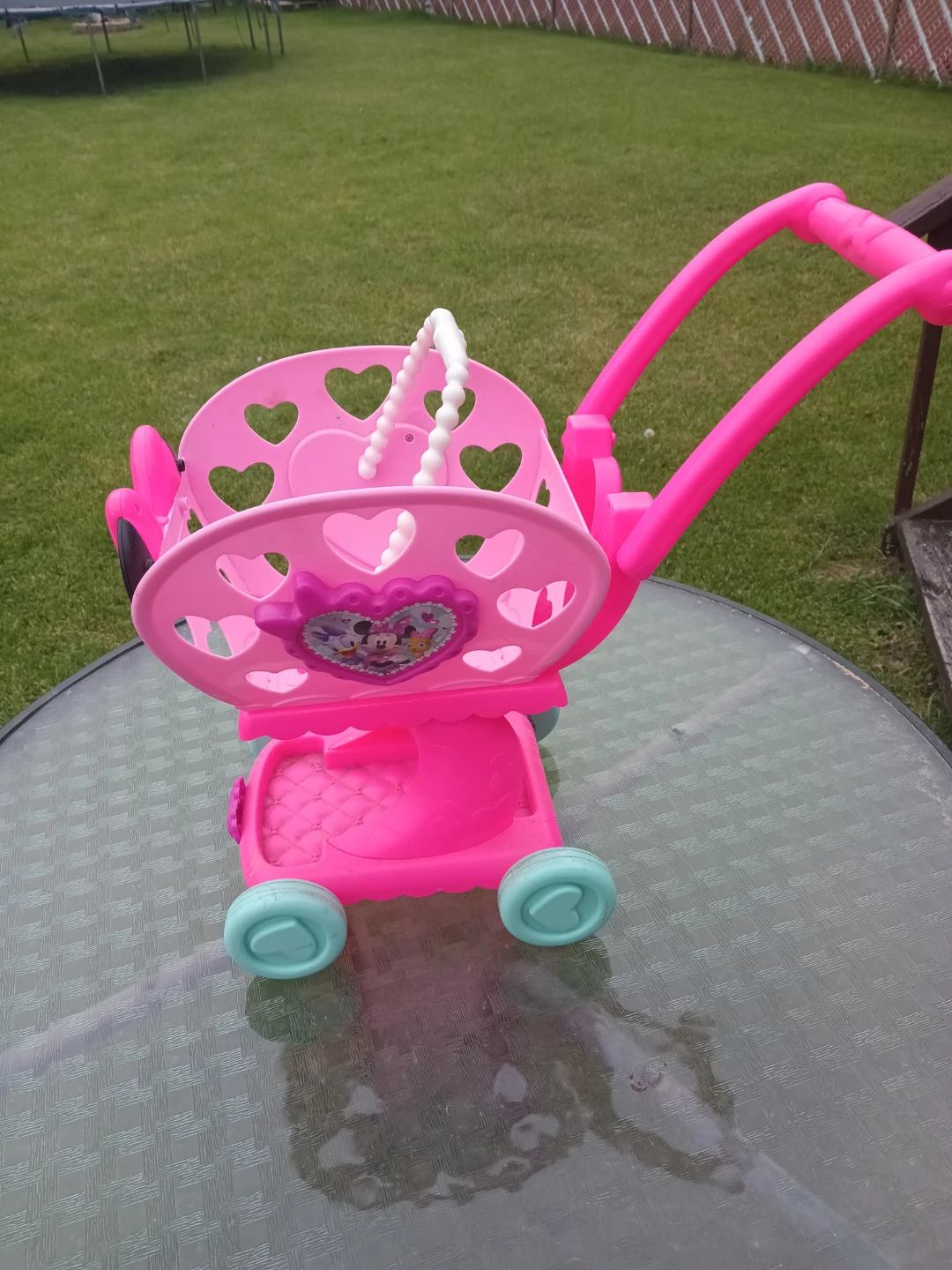 Pink Minnie Mouse Toy Shopping Cart - photo 3