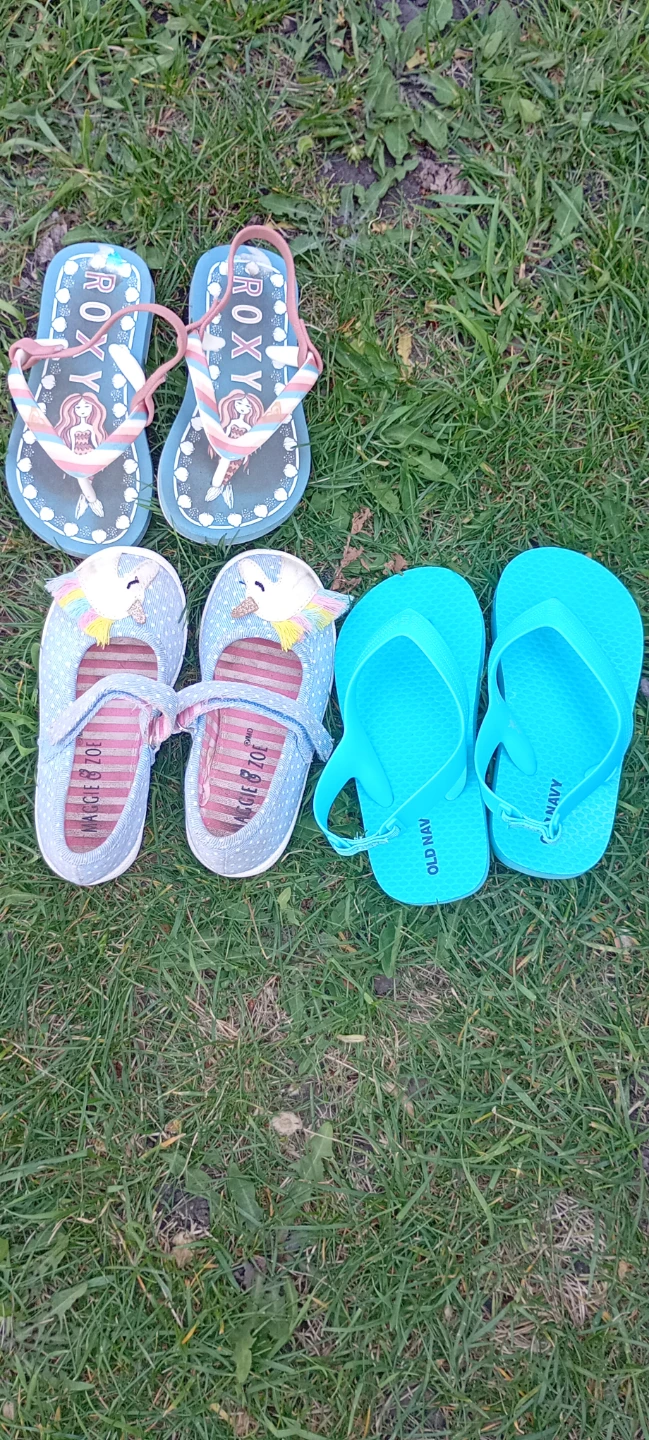 Kids Shoes Bundle: Roxy, Maggie Zoe & Old Navy Flip Flops