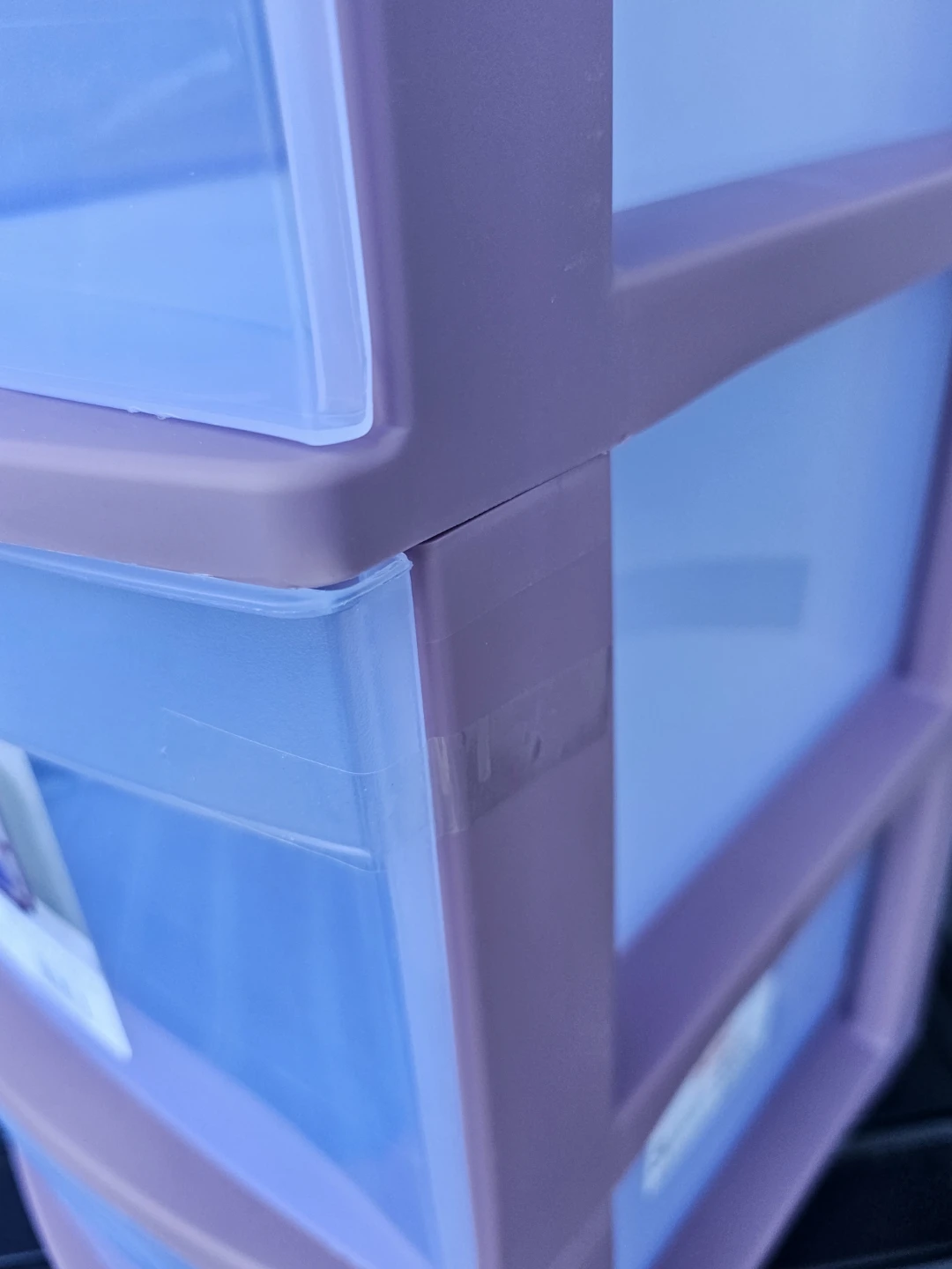 Sterilite 3-Drawer Wheeled Storage Cart, Light Purple - photo 3
