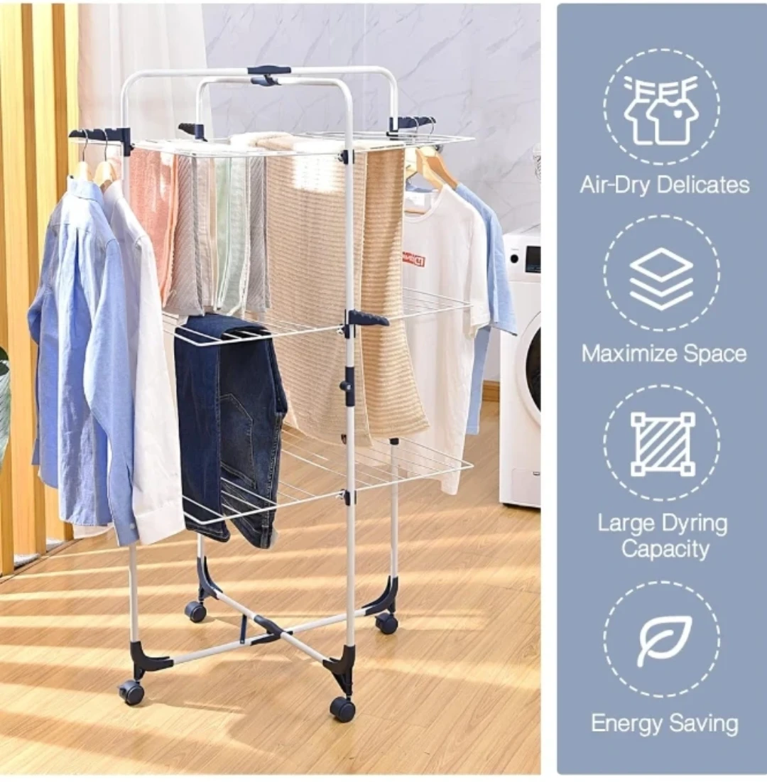 Expandable Rolling Drying Rack - photo 4