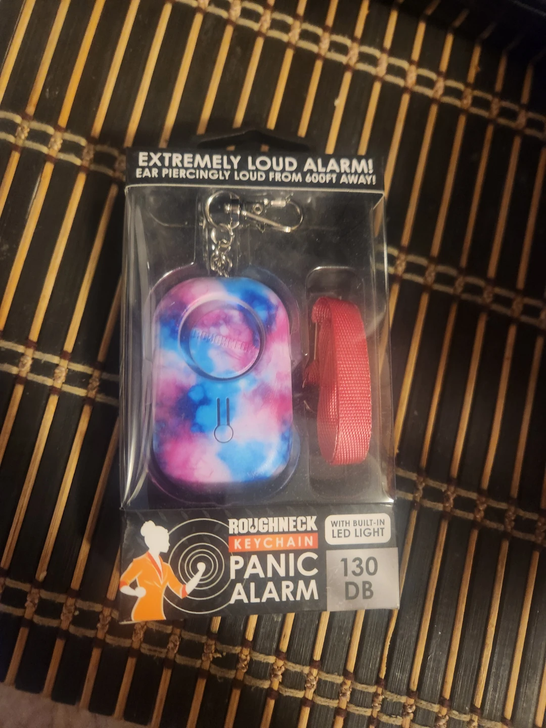 Roughneck Keychain Panic Alarm 130 DB with LED Light